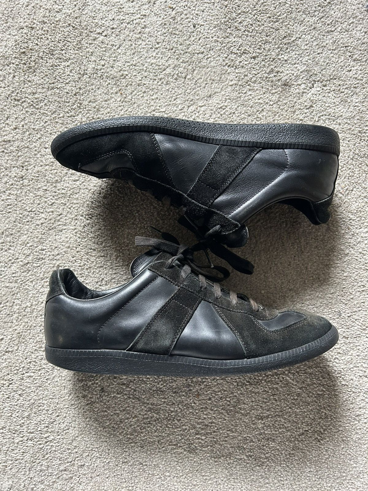 Maison Margiela Maison Margiela All Black Gat Sneaker | Grailed