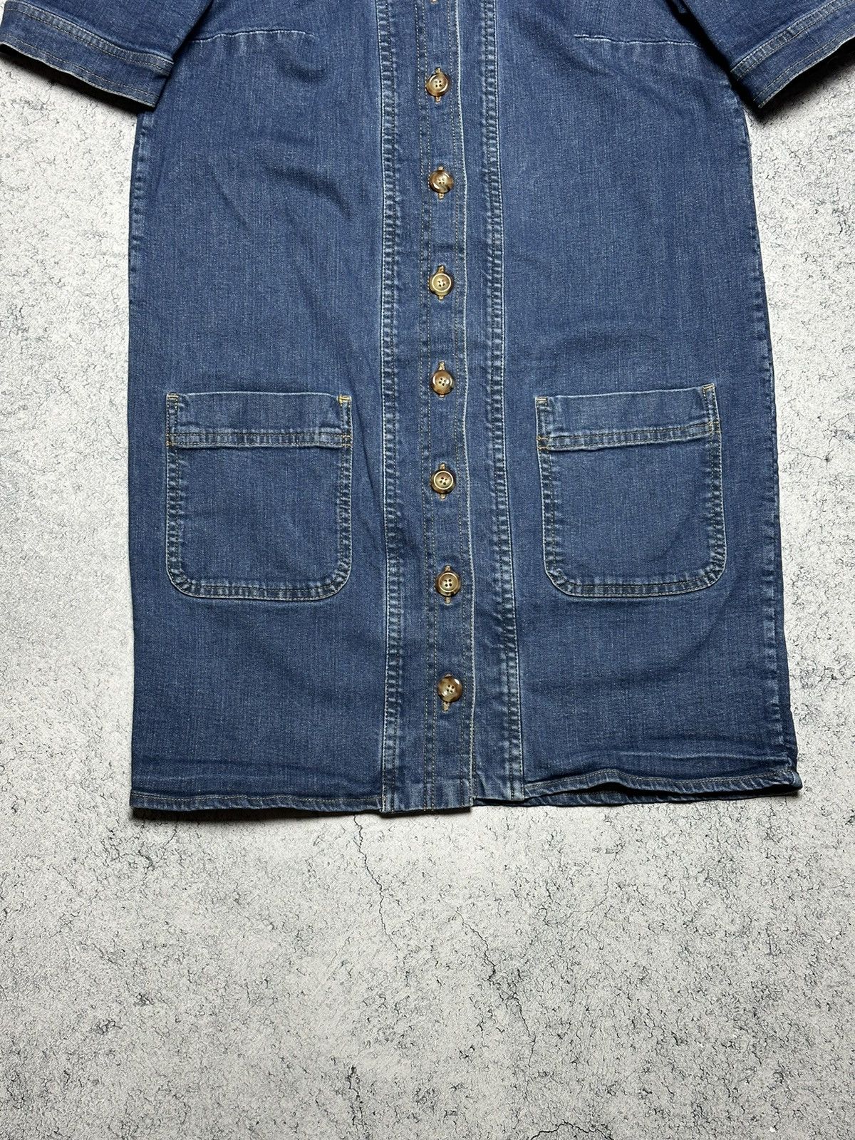 Sezane Sezane Almette Denim Shirt Mini Buttons Dress Size S / US 4 / IT 40 - 2 Thumbnail