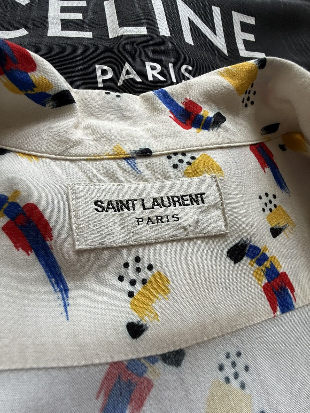 Saint Laurent Paris SS22 Saint Laurent parrot Hawaiian shirt bowling 41 grail Size US L / EU 52-54 / 3 - 19 Thumbnail