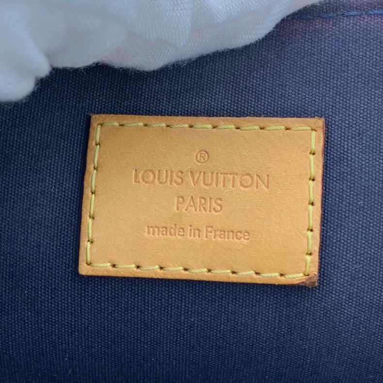 Louis Vuitton Louis Vuitton Black lacquer logo presbyopic embossed handb Size ONE SIZE - 8 Thumbnail