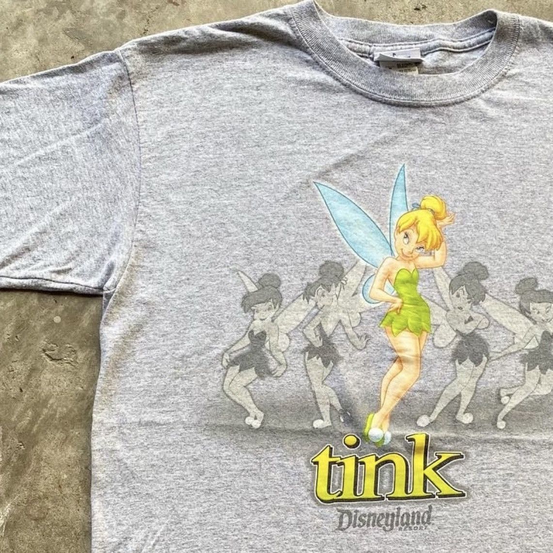 Disney Vtg 2000s Tinker Bell Tee – Disney Y2K Fairycore Size US M / EU 48-50 / 2 - 2 Thumbnail