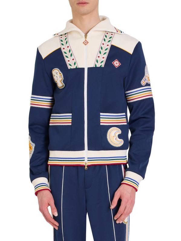 os11x0725 Venus As A Boy Cotton-Blend Varsity Track Jacket