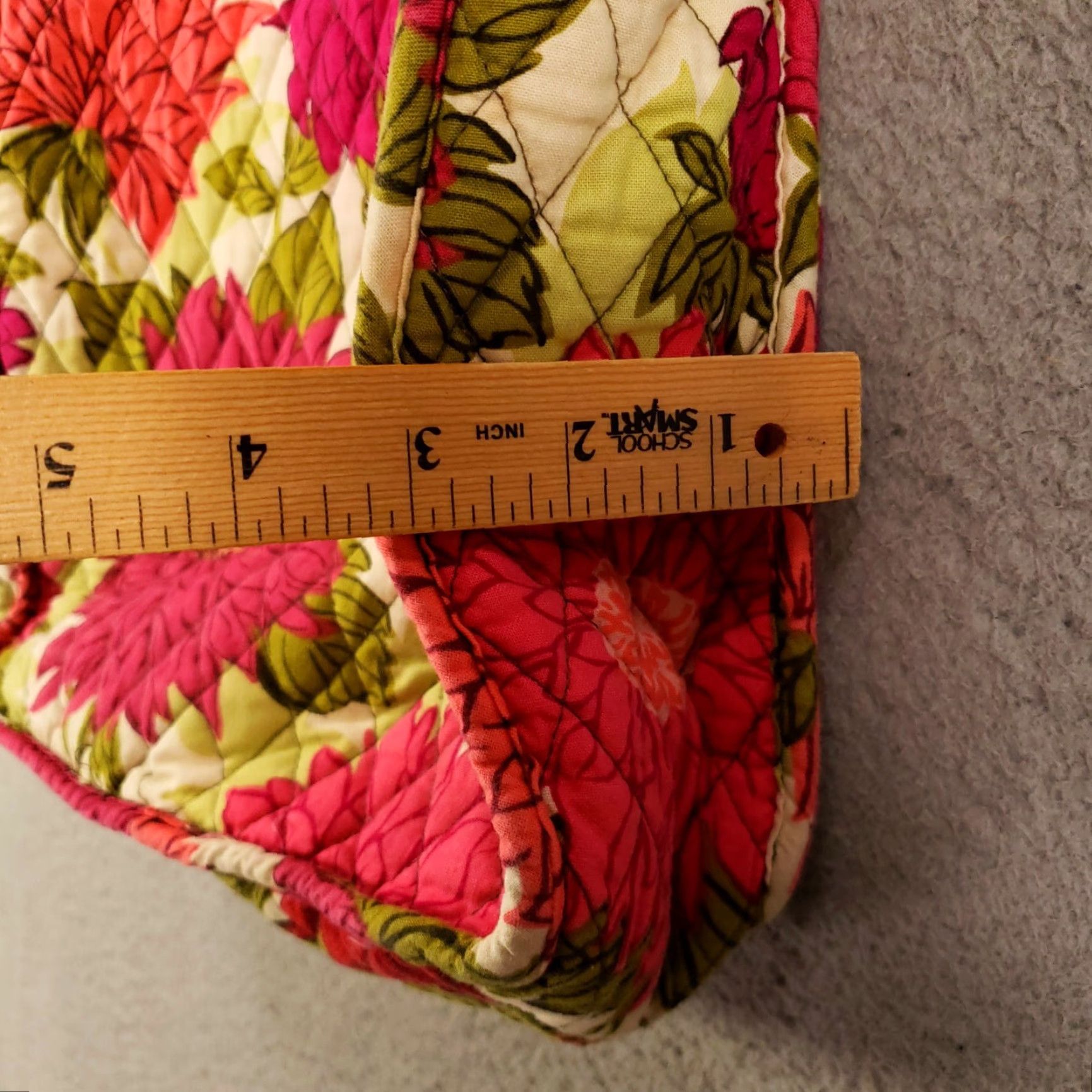 Vera Bradley Vera Bradley Purse Womens Handbag Cosmetic Travel Bag Multicolor Floral Quilted Top Handle Bag Medium Size ONE SIZE - 6 Thumbnail