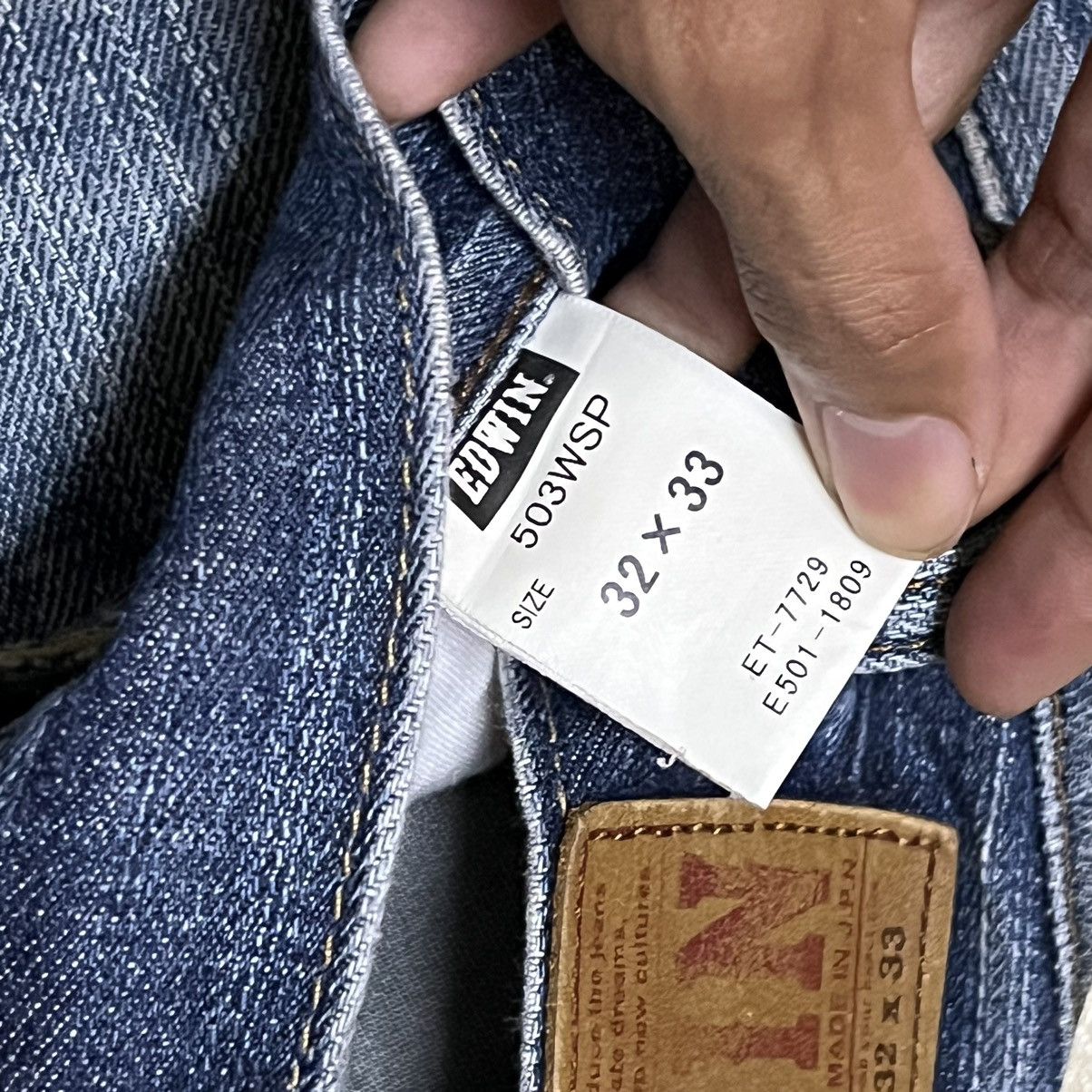 Edwin × Japanese Brand Edwin 503 Gore Windstoper Distressed Denim Jeans Size US 30 / EU 46 - 8 Thumbnail