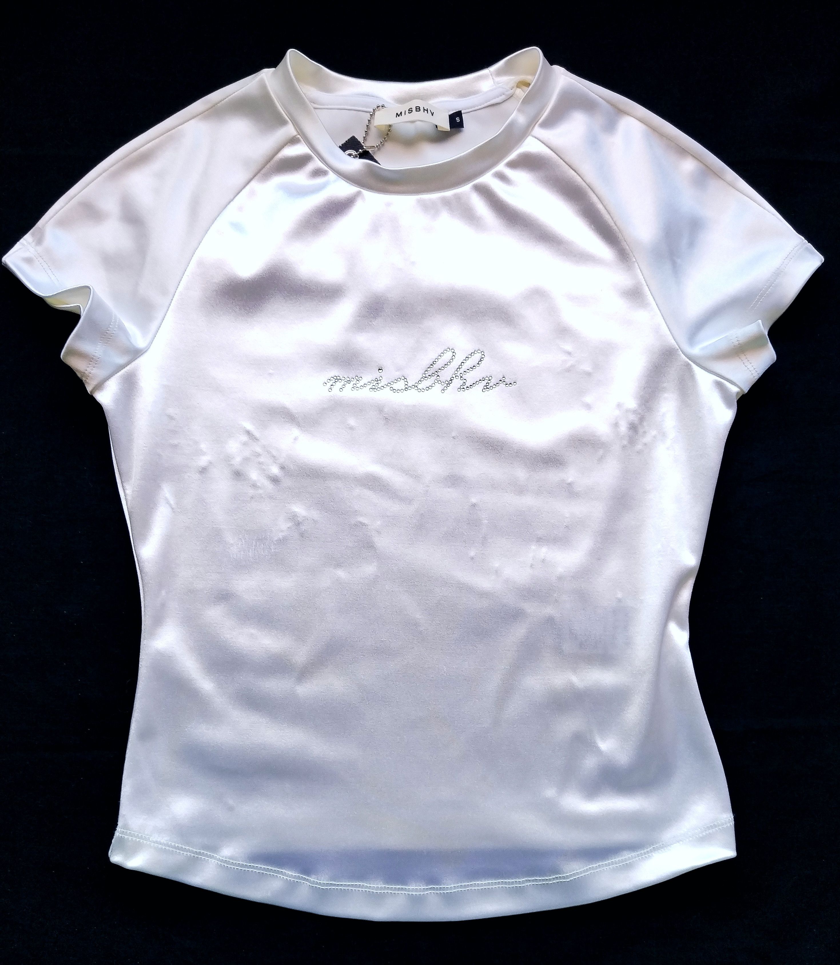 Misbhv Lustrous top w crystal logo Size S / US 4 / IT 40 - 7 Thumbnail