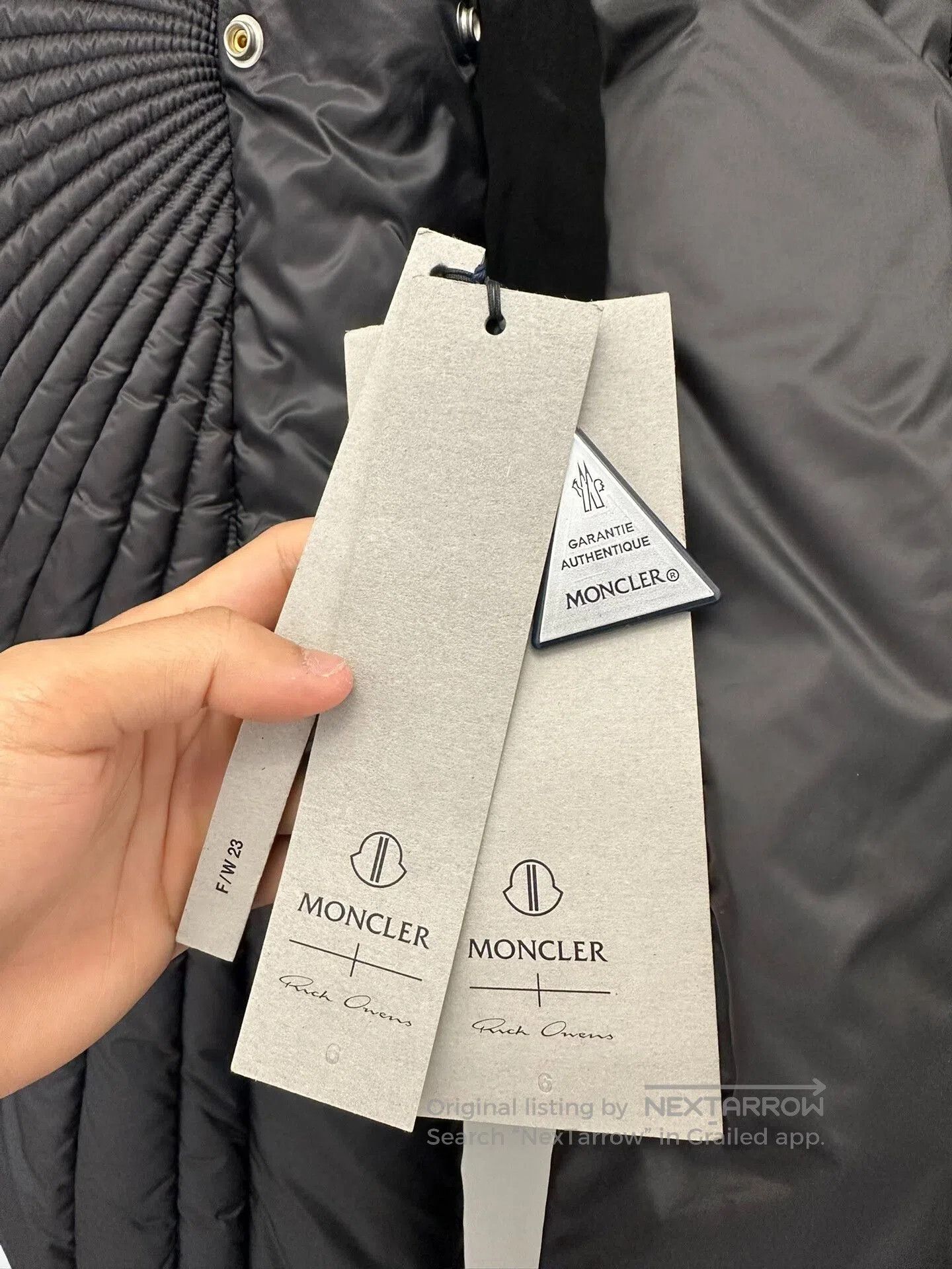 Moncler rick owens x moncler black down jacket. Size US L / EU 52-54 / 3 - 7 Thumbnail