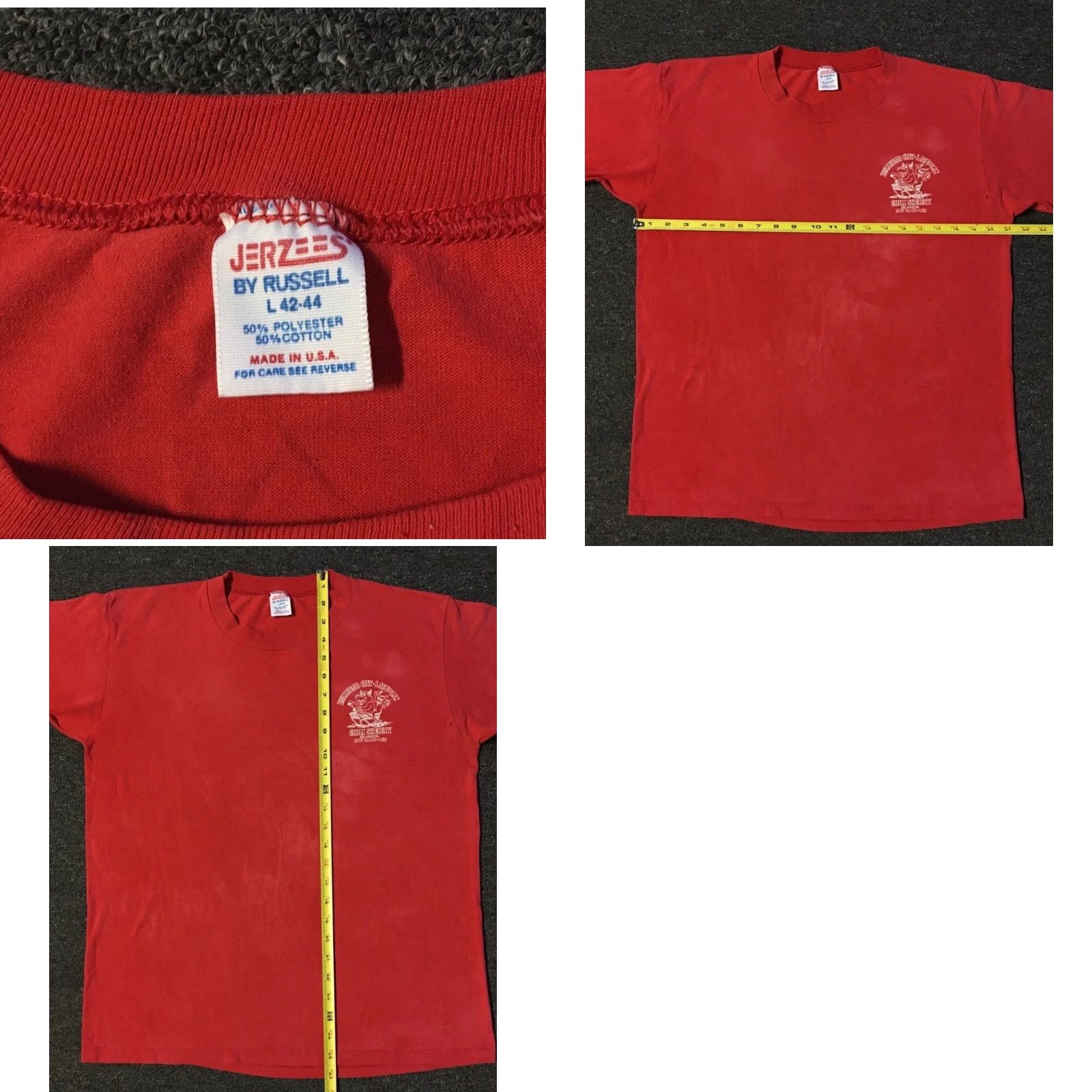 Vintage VINTAGE Bullhead City Chili Cook Off Shirt M Arizona Red 80s Distressed Single Stitch Men T-Shirt Size US M / EU 48-50 / 2 - 9 Thumbnail