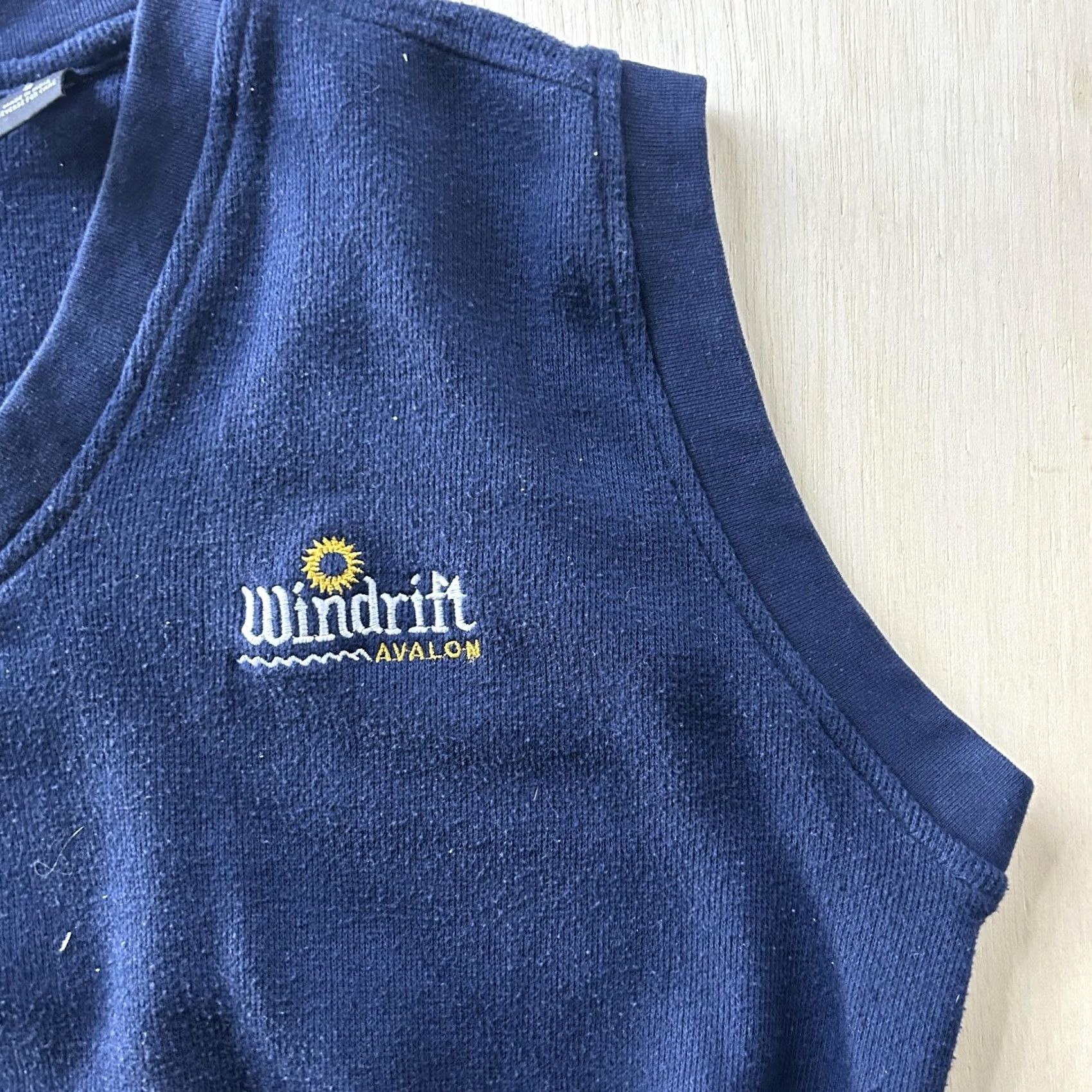 Logo 7 DIPORT USA Sweater Vest Mens S Blue V Neck Knit Windrift Avalon Logo Size US S / EU 44-46 / 1 - 2 Thumbnail