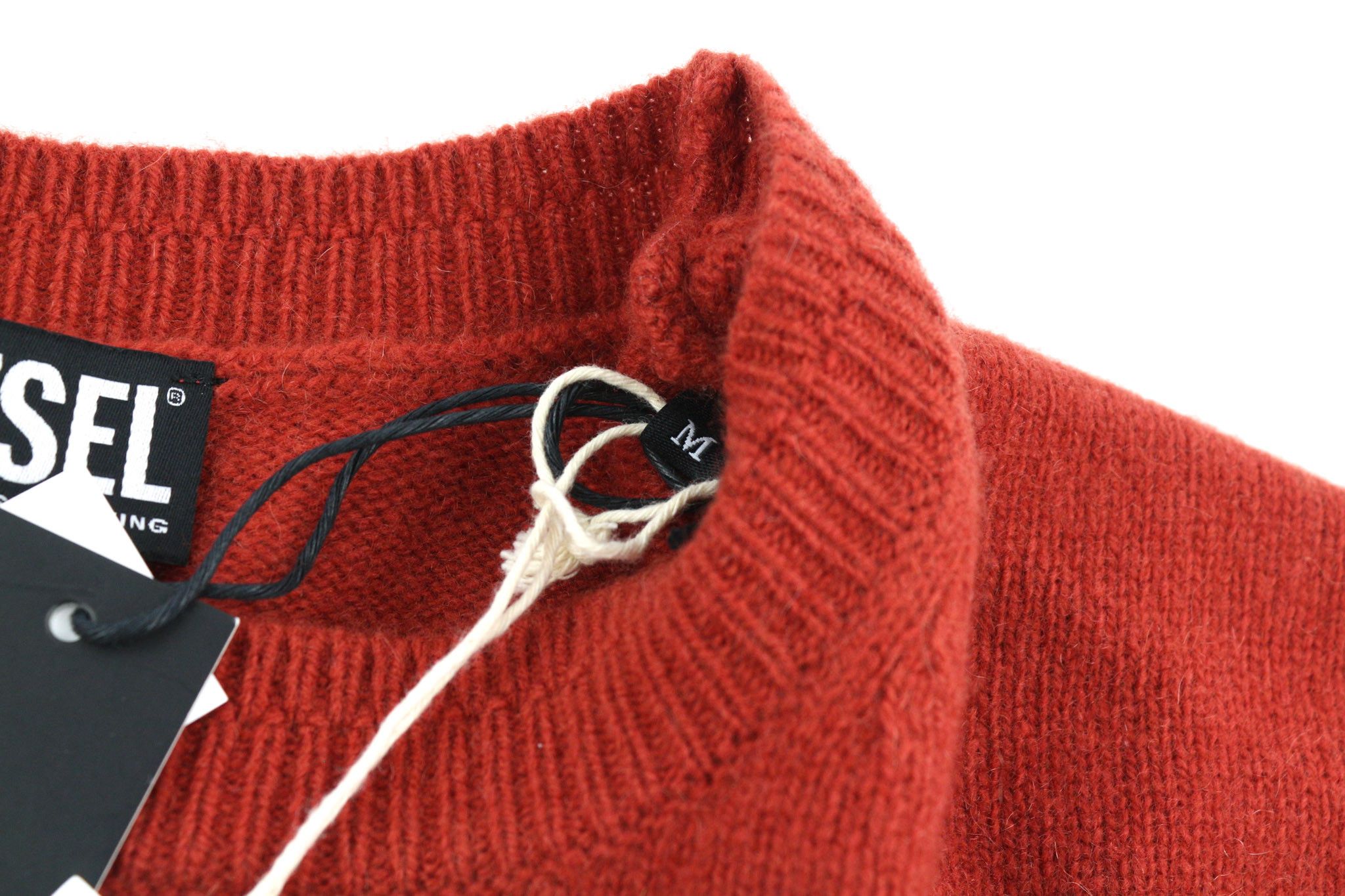 Diesel K-BOSTON M Red Wool Cashmere Knit Jumper 40139 Size US M / EU 48-50 / 2 - 7 Thumbnail