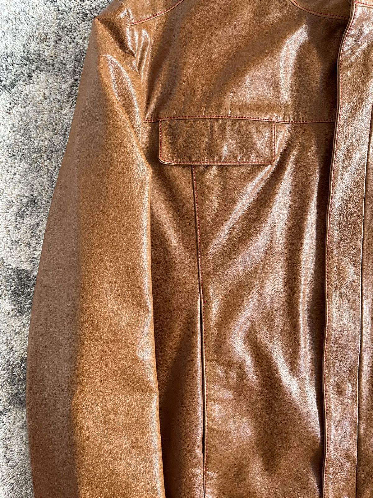 Miu Miu Miu Miu 2000’s men leather jacket Size US L / EU 52-54 / 3 - 3 Thumbnail