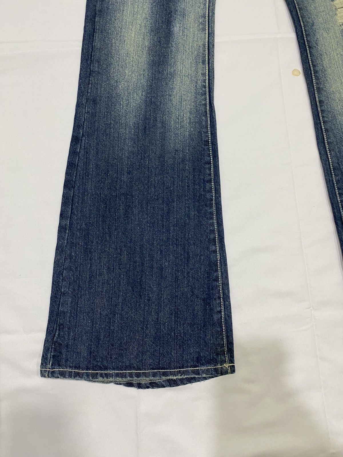 Tornado Mart Japanese brand X ecstrail flare jeans Size US 32 / EU 48 - 9 Thumbnail