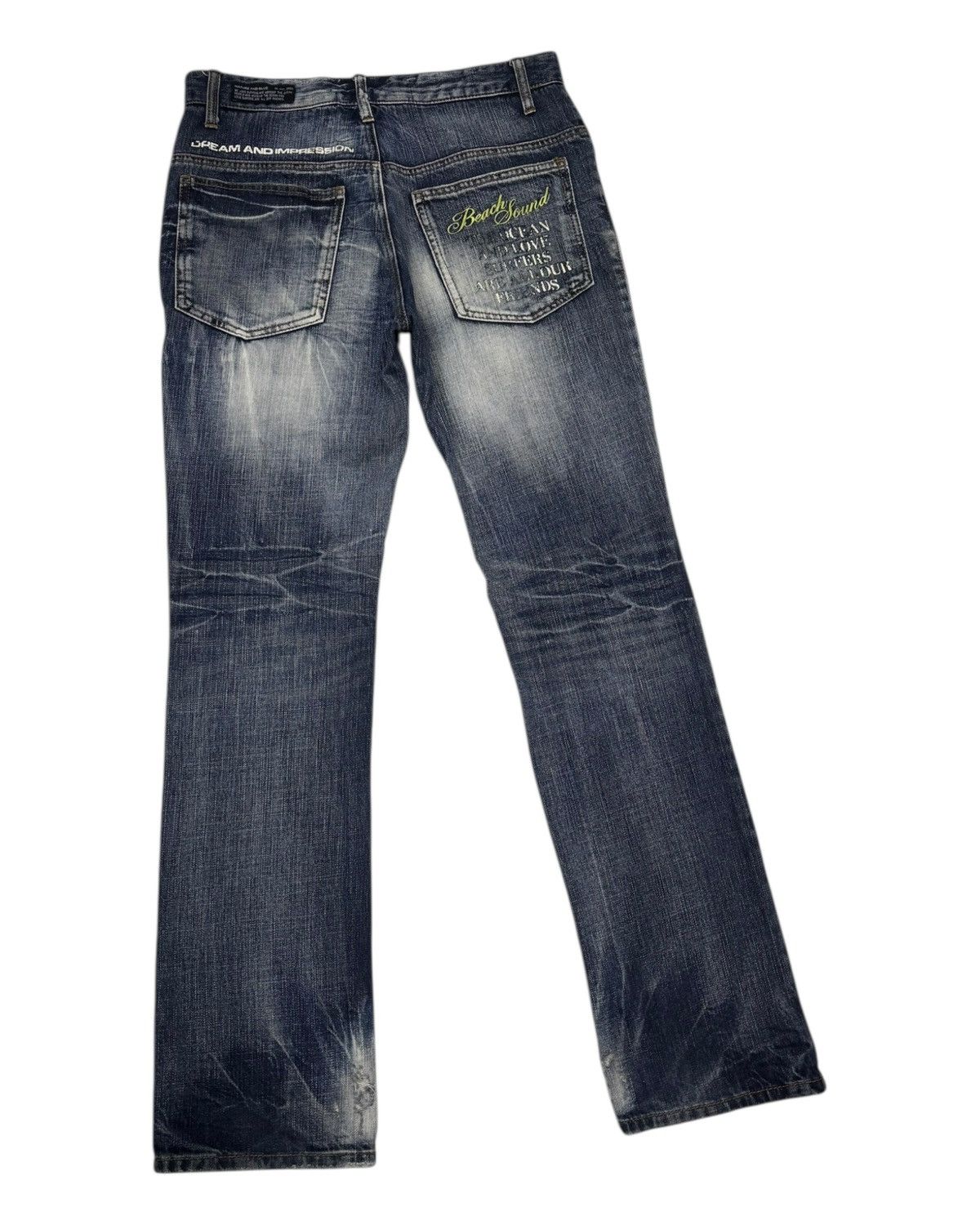 Hysteric Glamour × If Six Was Nine × Japanese Brand 🔥RARE BEACH SOUND DISTRESSED DENIM PANTS Size US 32 / EU 48 - 7 Thumbnail