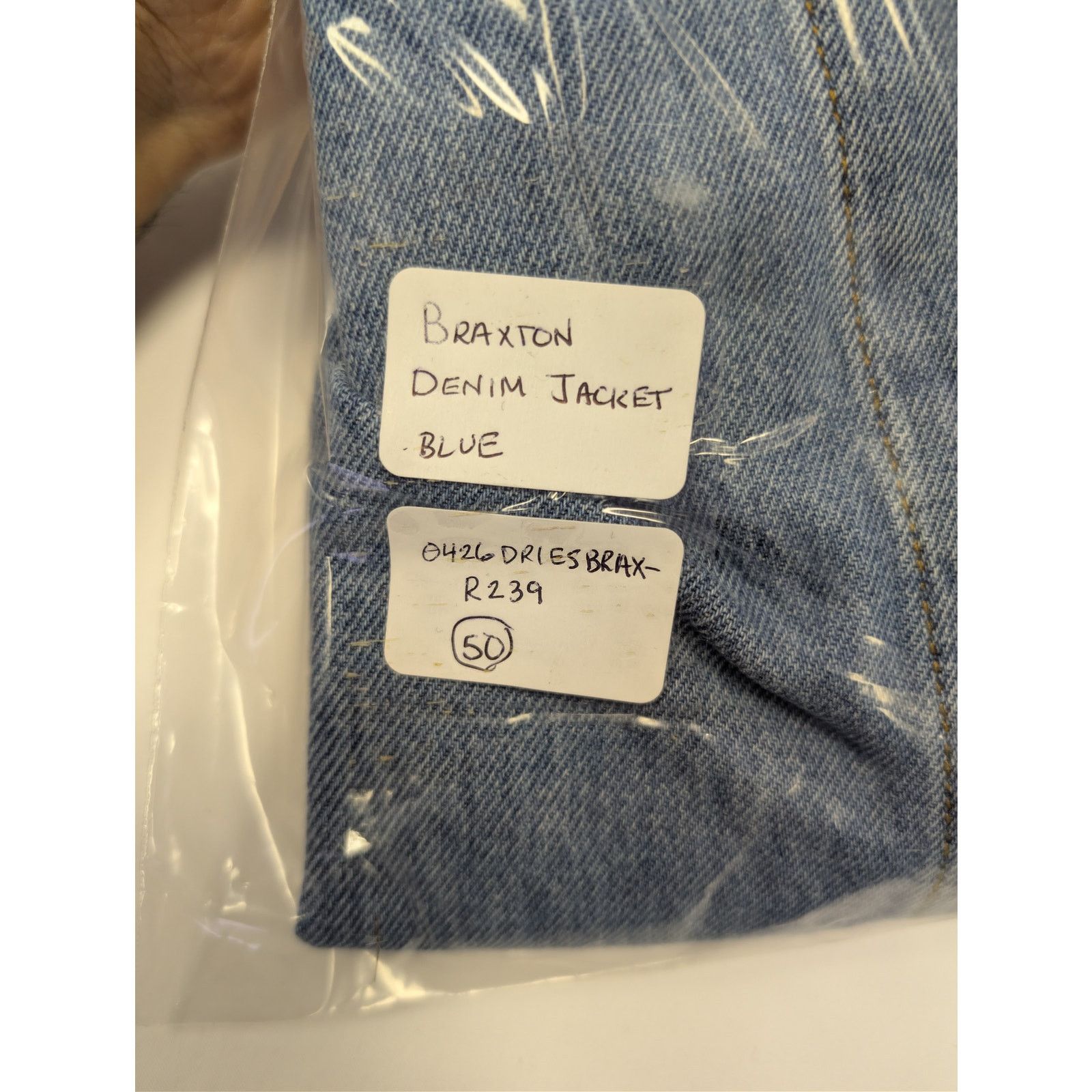 Dries Van Noten o1rshd1 Braxton Denim Jacket in Blue Size US XXL / EU 58 / 5 - 18 Thumbnail