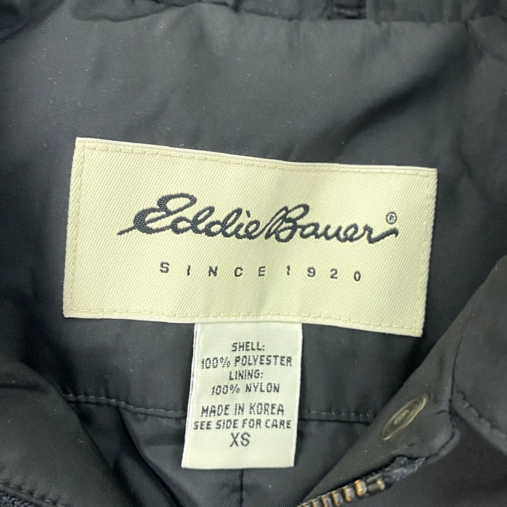 Eddie Bauer VINTAGE Eddie Bauer Coat Womens XS Black Belted Long Trench Nylon Lined Lightweight Size XS / US 0-2 / IT 36-38 - 3 Thumbnail