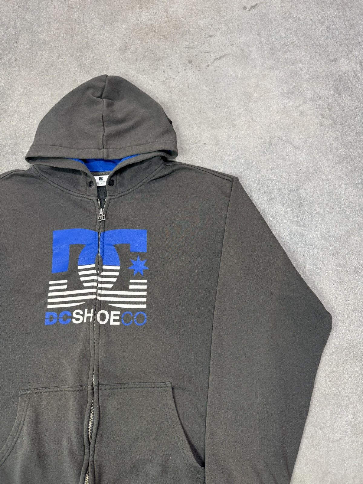 DC Vintage Y2K DC Shoes Hoodie Sweatshirt X-Large Gray Size US XL / EU 56 / 4 - 3 Thumbnail