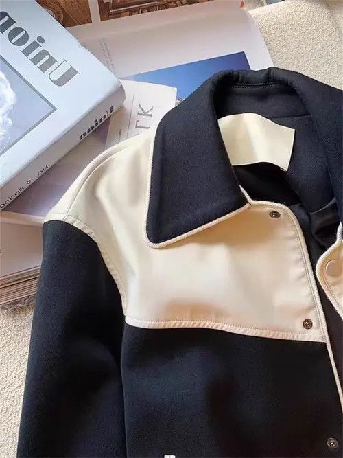 VIBE Vintage Patchwork Casual L Baseball Jacket Size US L / EU 52-54 / 3 - 4 Thumbnail