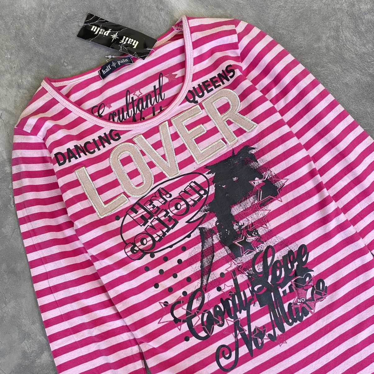 Hysteric Glamour 2000s Half Palu Vkei Style Stripe Lover Long Sleeve Shirt Size M / US 6-8 / IT 42-44 - 3 Thumbnail
