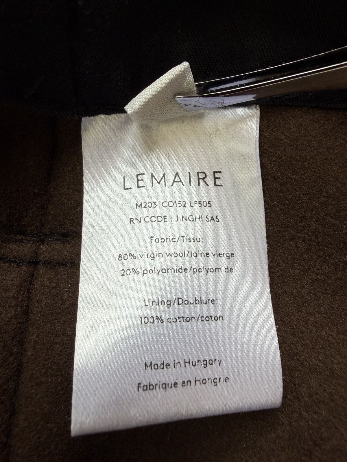 Lemaire Lemaire Wool Melton Kimono Coat Dark Brown Size US L / EU 52-54 / 3 - 11 Thumbnail