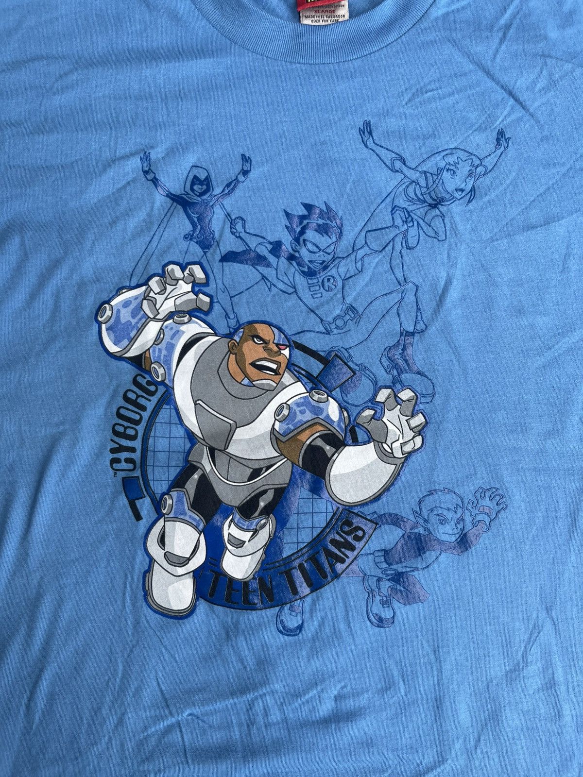 Cartoon Network Teen Titans Cyborg Shirt 2004 Size US S / EU 44-46 / 1 - 2 Thumbnail