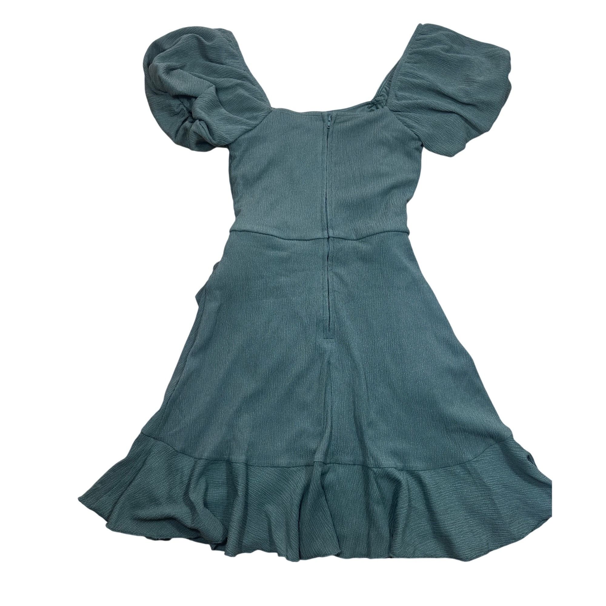 Other Trixxi Women's Junior Faux-Wrap Fit & Flare Dress Color Oliv Size XXS / US 00 / IT 34 - 5 Thumbnail