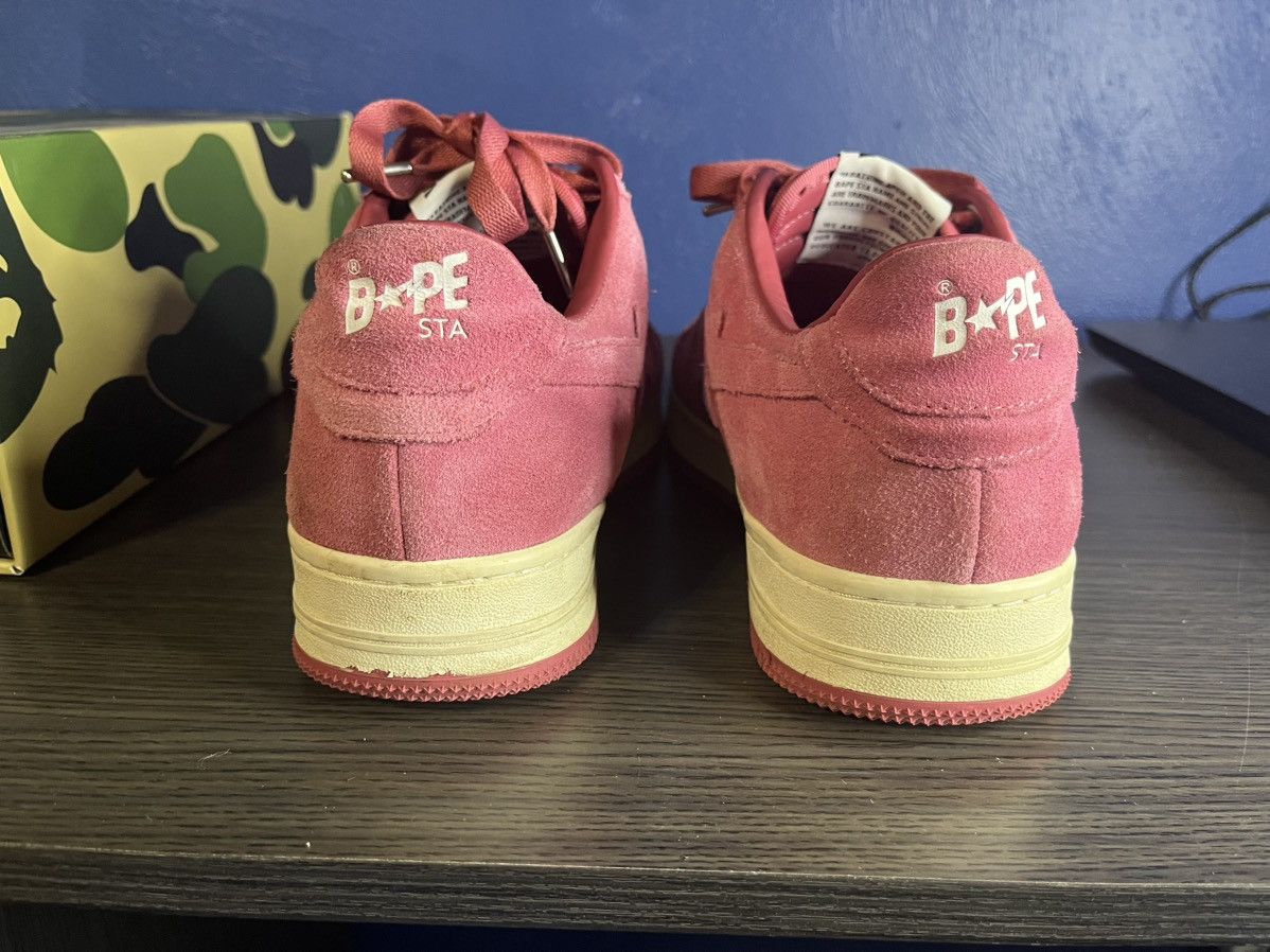 Bape Bapesta pink suede Size US 10 / EU 43 - 4 Thumbnail
