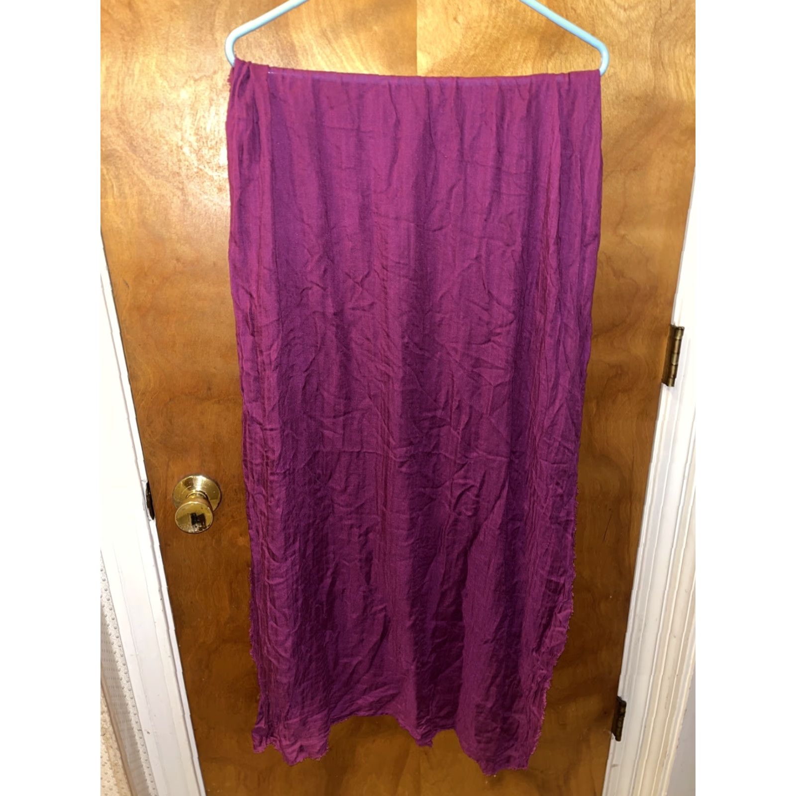 Faliero Sarti VINTAGE Faliero Sarti Women Scarf Shawl 77x28 Inches Purple Micro Modal Cashmere Bohemian Festival Hip Hop Italy Size ONE SIZE - 2 Thumbnail