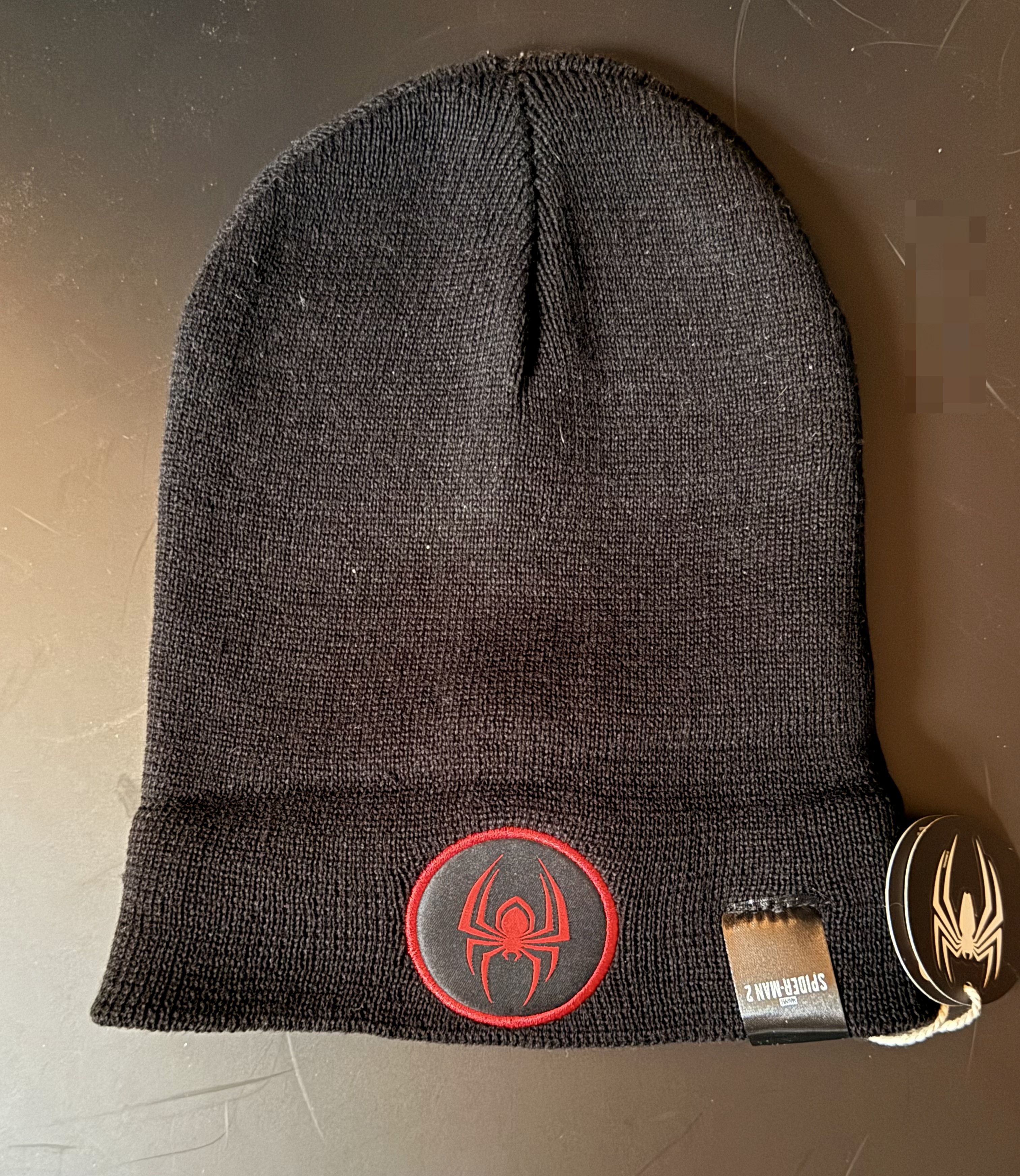 Marvel Comics Reversible Spiderman 2 black wool hat Size ONE SIZE - 3 Thumbnail