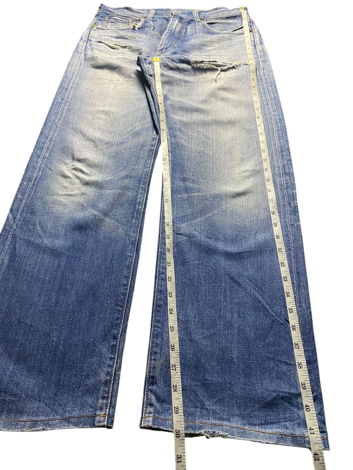 Levi's Levis 503 Big E 70s Selvedge Talon Zip Jeans Size US 32 / EU 48 - 16 Thumbnail