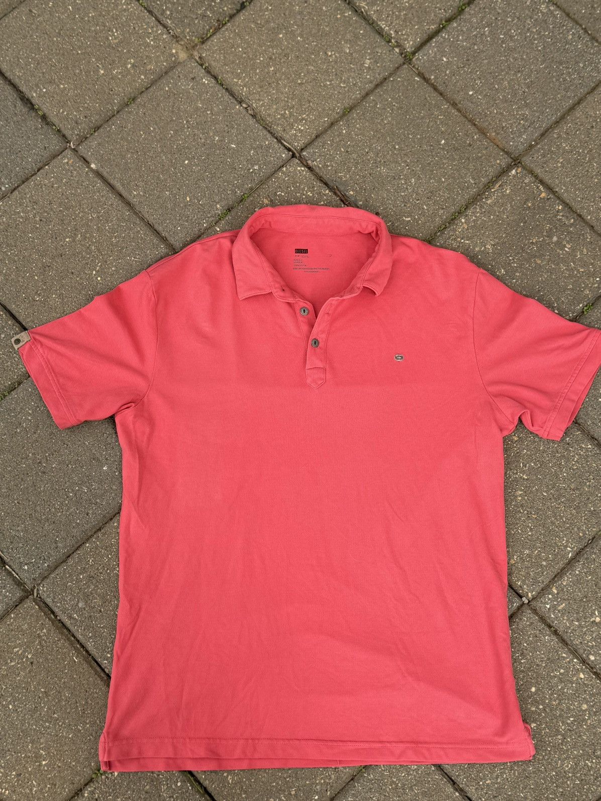 Diesel Vintage Diesel Pink Polo Shirt Size US XL / EU 56 / 4 - 1 Thumbnail