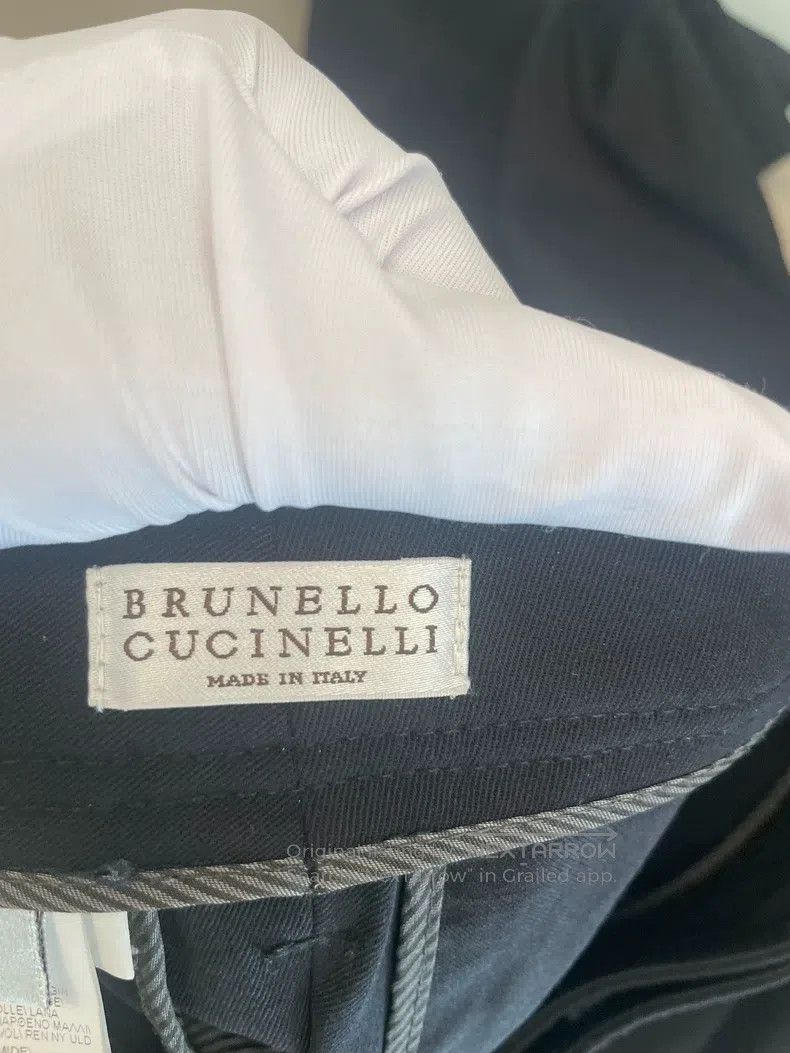 Brunello Cucinelli Brunello Cucinelli Black Beaded Wool Long Trousers Size 24" / US 00 / IT 34 - 3 Thumbnail