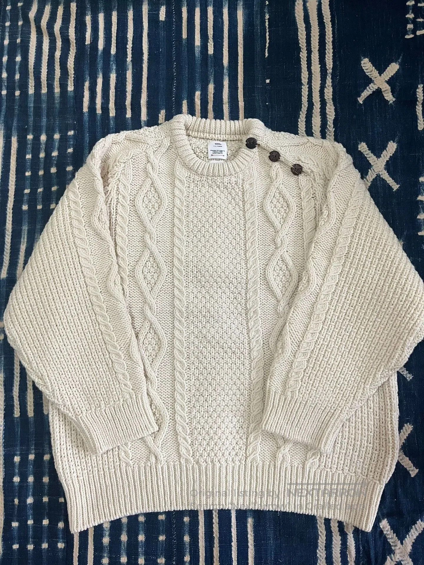 Visvim visvim ivory crew knit sweater. Size M / US 6-8 / IT 42-44 - 1 Thumbnail