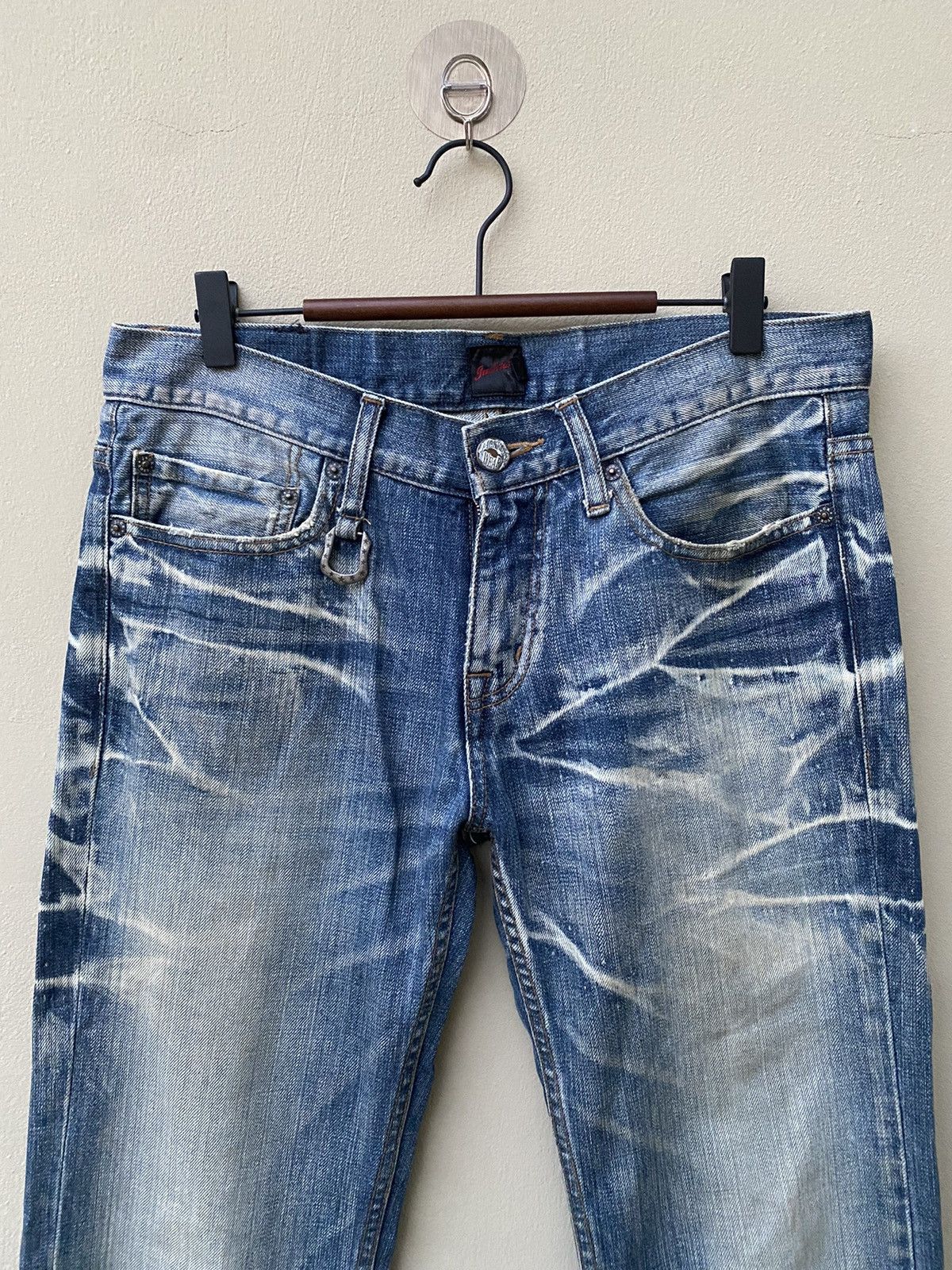 Japanese Brand RARE JACK ROSE NICE DESIGN DISTRESSED JEANS Size US 31 - 8 Thumbnail