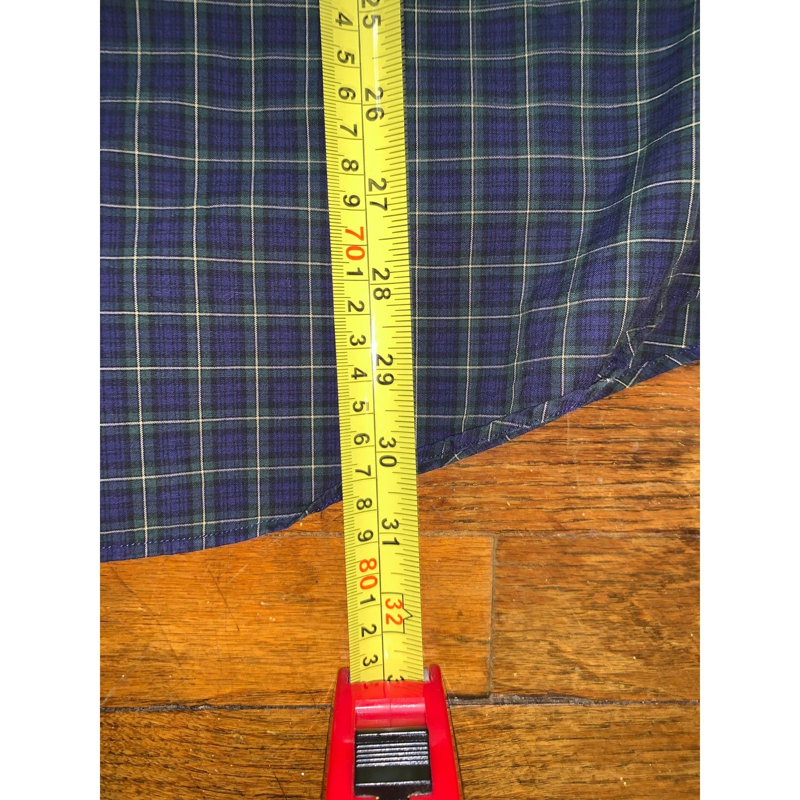Ralph Lauren Ralph Lauren Custom Fit Shirt XL Navy Green Check 17.5 Size US XL / EU 56 / 4 - 6 Thumbnail