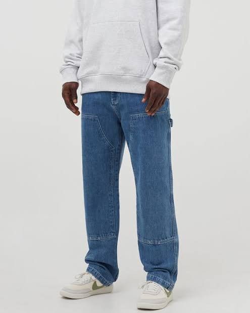image of Stussy Double Knee Pant in Bleu, Men's (Size 32)