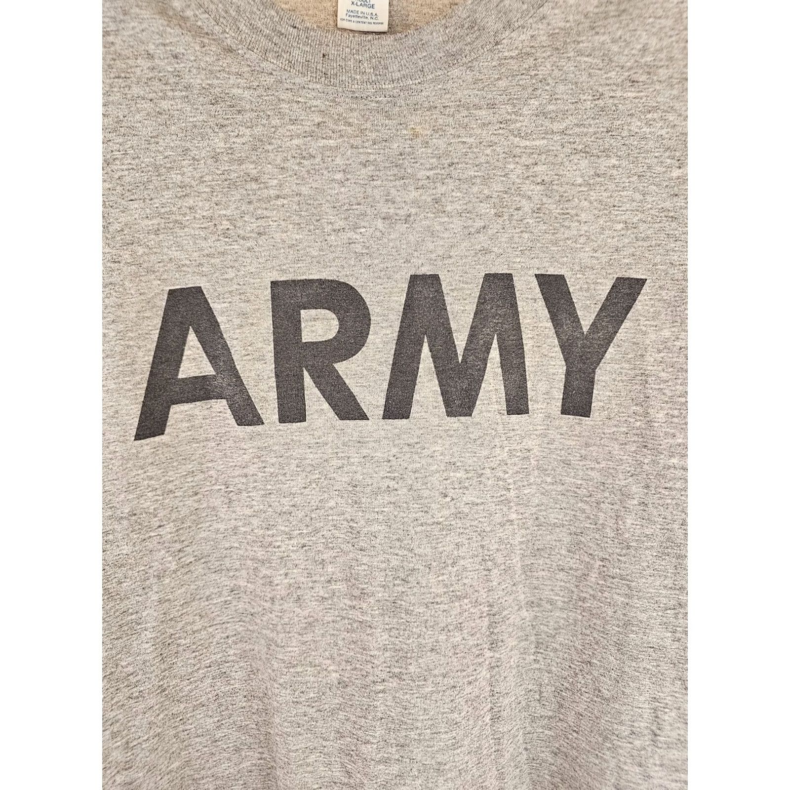 Soffe VINTAGE 90' USA ARMY Gray Soffe T-Shirt SZ XLARGE Shirt Mens Size US XL / EU 56 / 4 - 2 Thumbnail