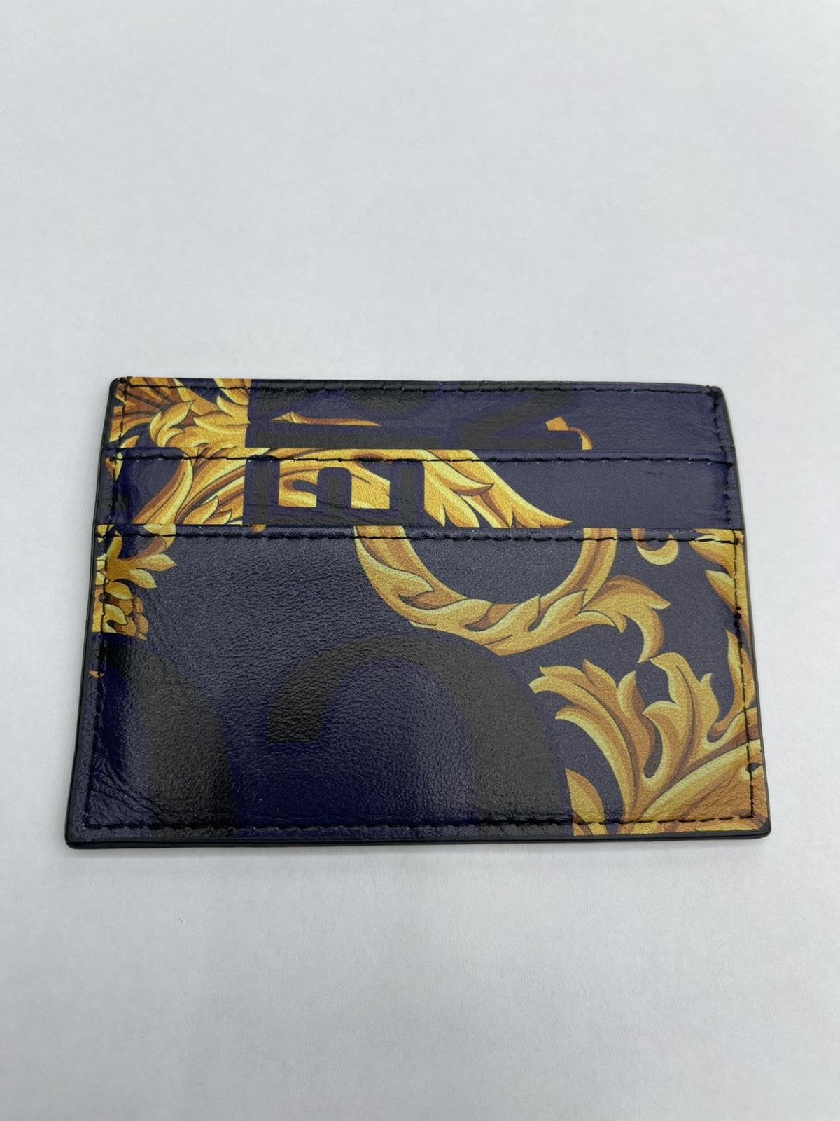 Versace Jeans Couture Versace Baroque Leather Card Case Size ONE SIZE - 3 Thumbnail