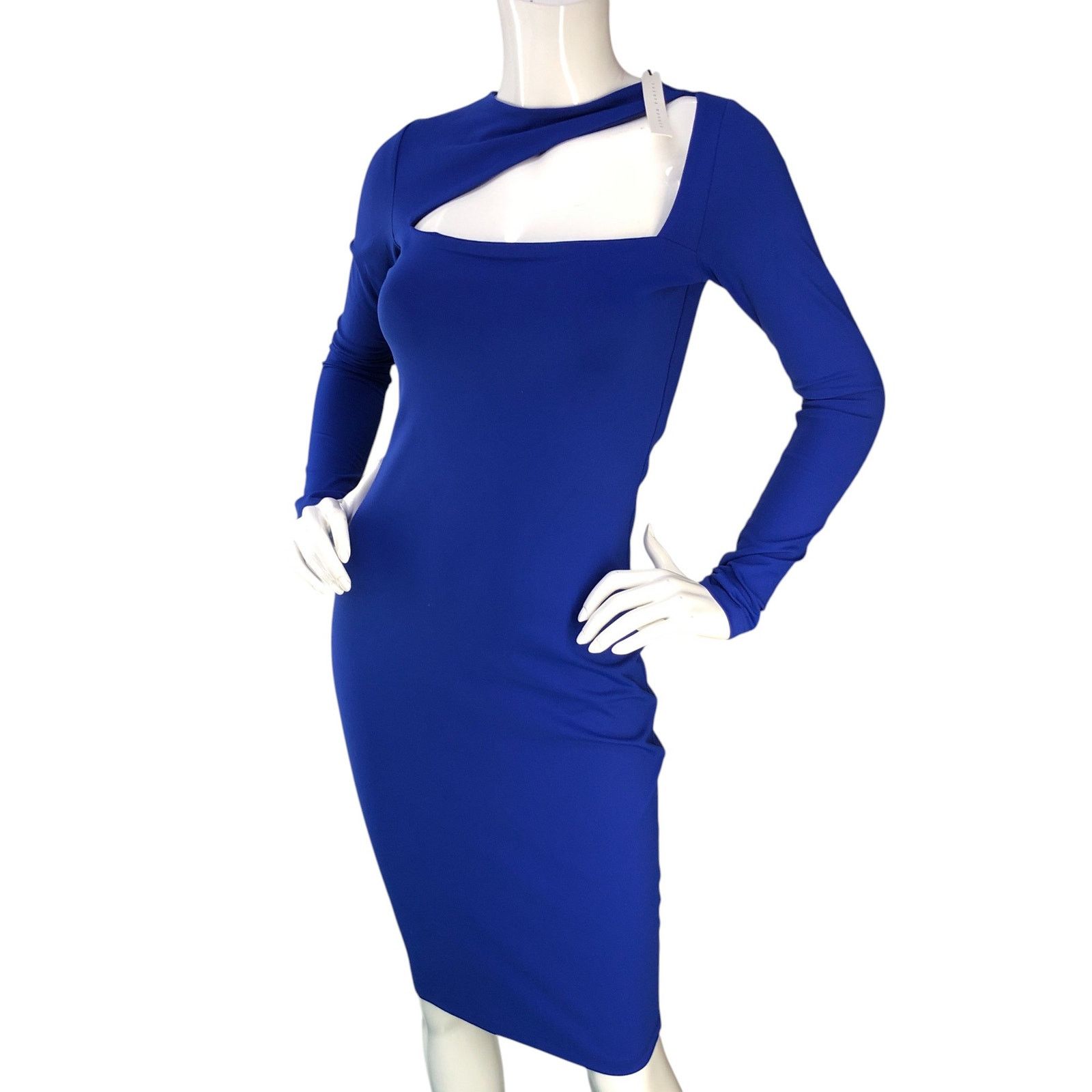 Susana Monaco Susana Monaco Size S Dress Angle Cut Out Jersey Bodycon NEW Size S / US 4 / IT 40 - 1 Thumbnail