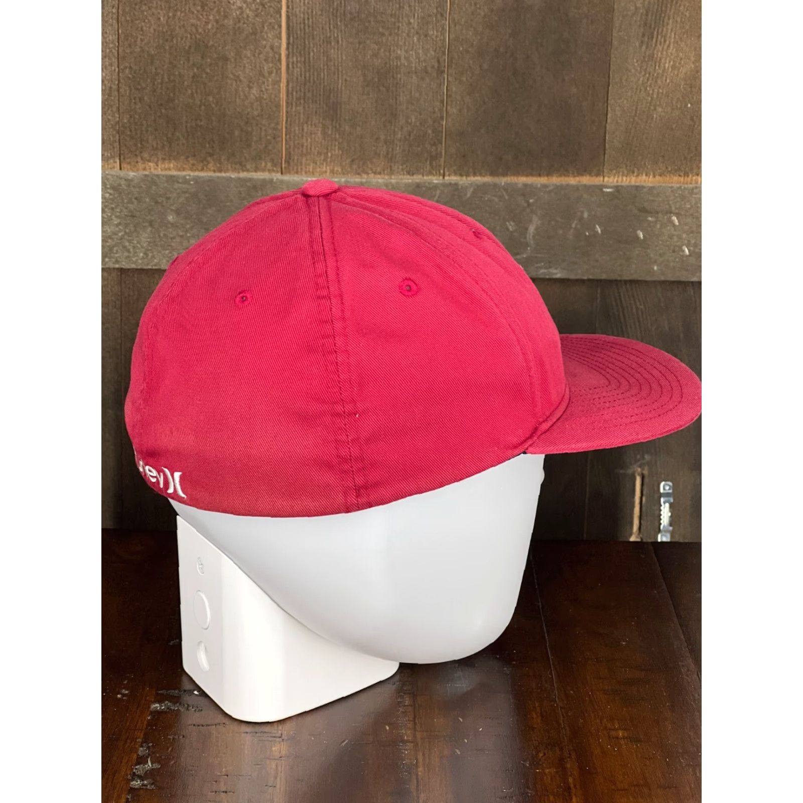 Hurley Billabong Hat Cap Fitted Adult Large Red Skate Polyester Twill A Size ONE SIZE - 5 Thumbnail