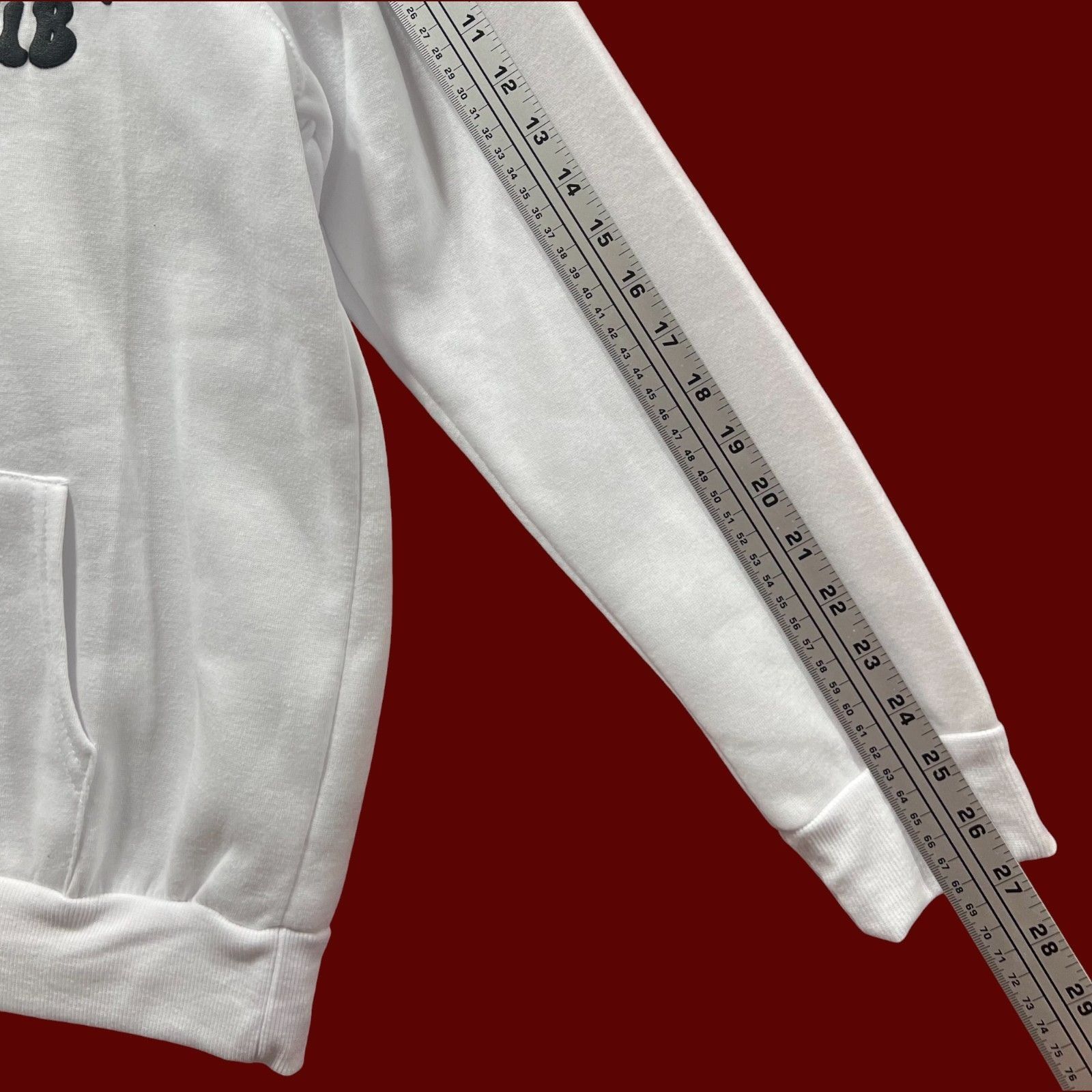 rue21 Rue 21 - Men's Long Sleeve Hooded Sweatshirt - White - Mediu Size US M / EU 48-50 / 2 - 6 Thumbnail