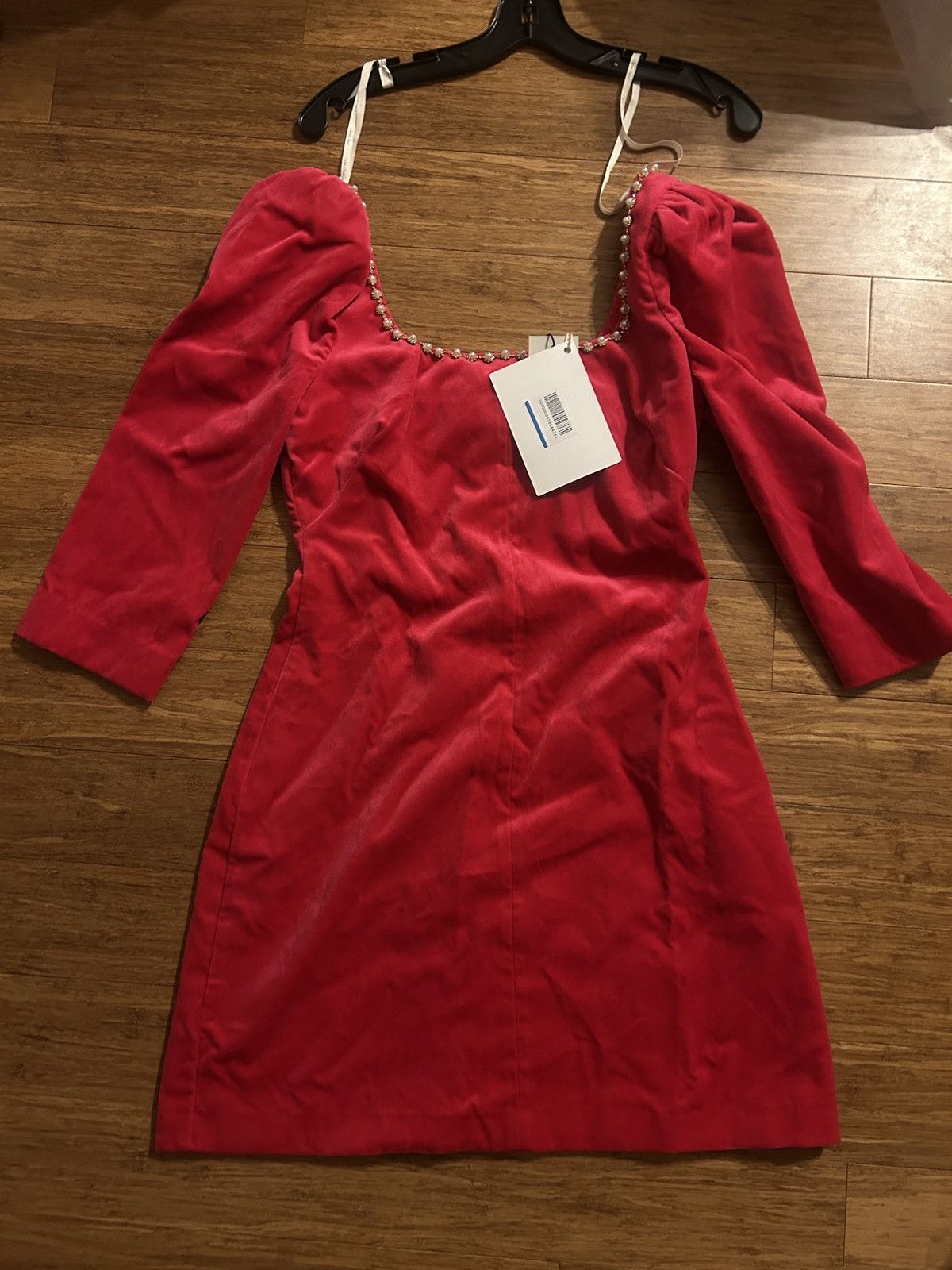 Other CARA CARA Belinda crystal-embellished cotton Velvet dress Size M / US 6-8 / IT 42-44 - 5 Thumbnail