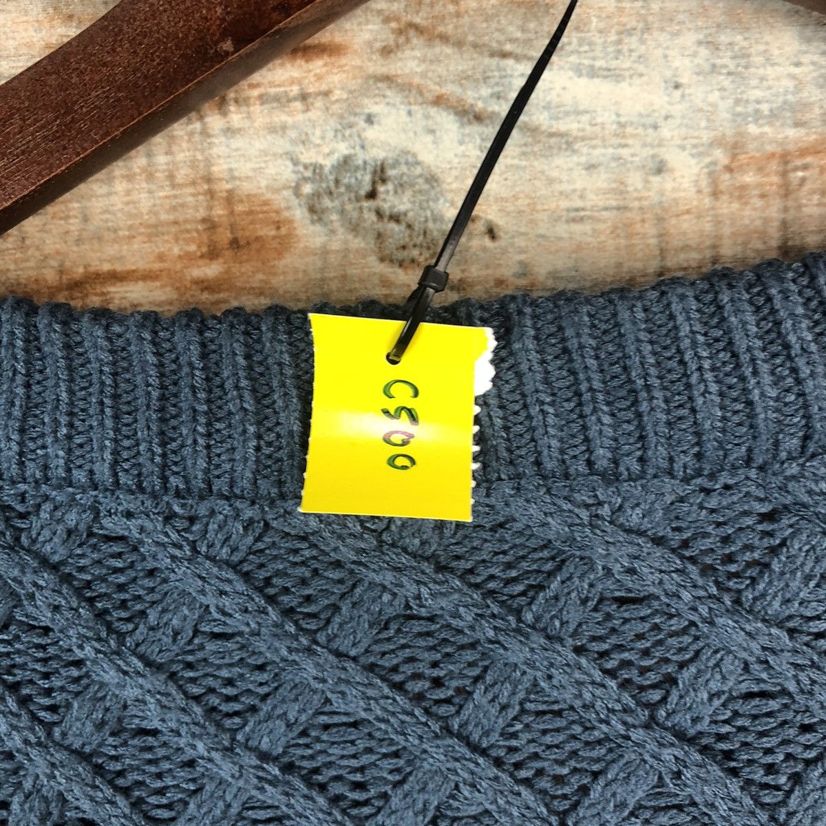 Homespun Knitwear × Japanese Brand DL Japan Vintage sweatshirt Green cable Knitwear #C500 Size US L / EU 52-54 / 3 - 15 Thumbnail