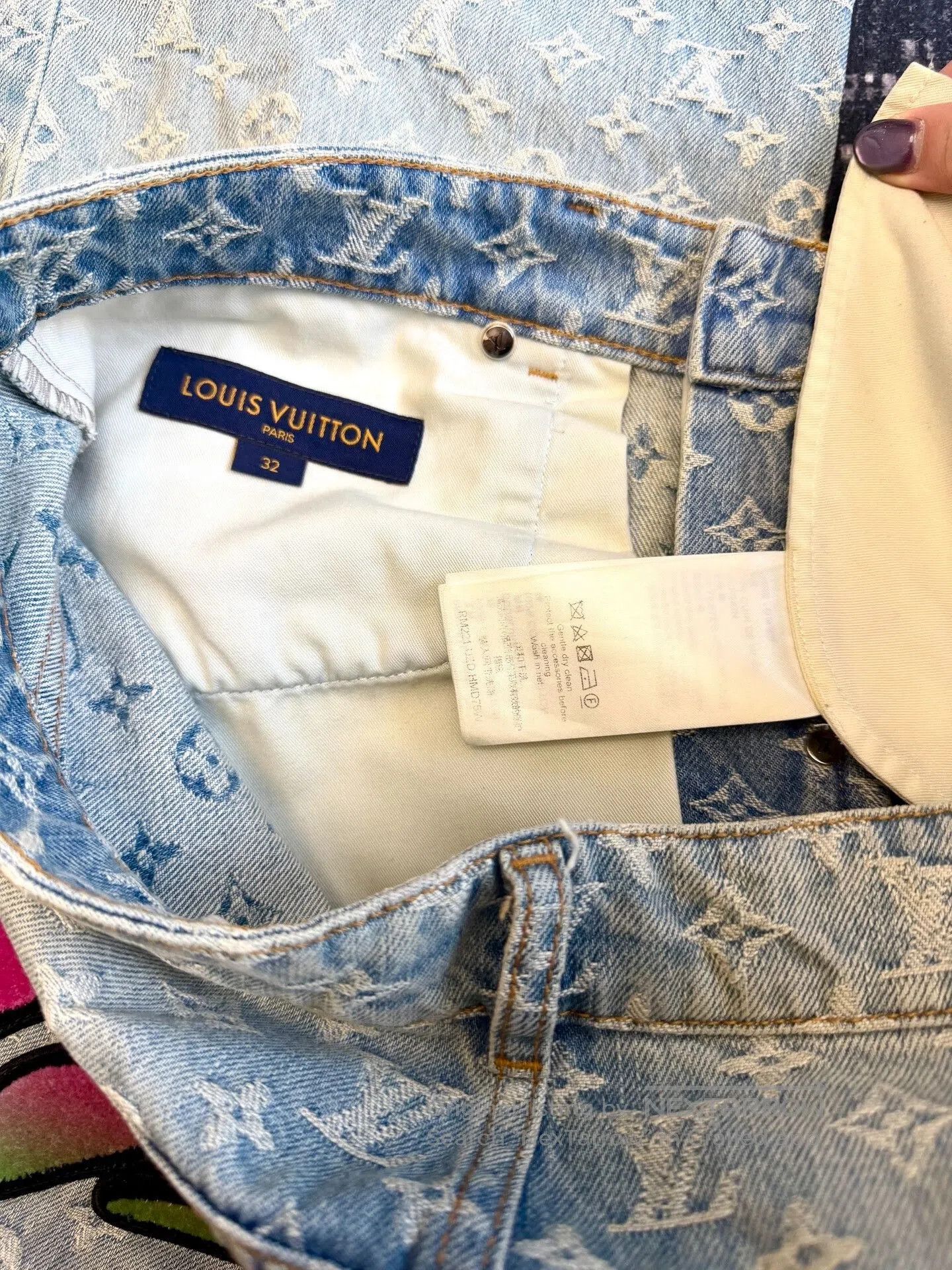 Louis Vuitton louis vuitton fiery logo denim pants. Size US 32 / EU 48 - 3 Thumbnail