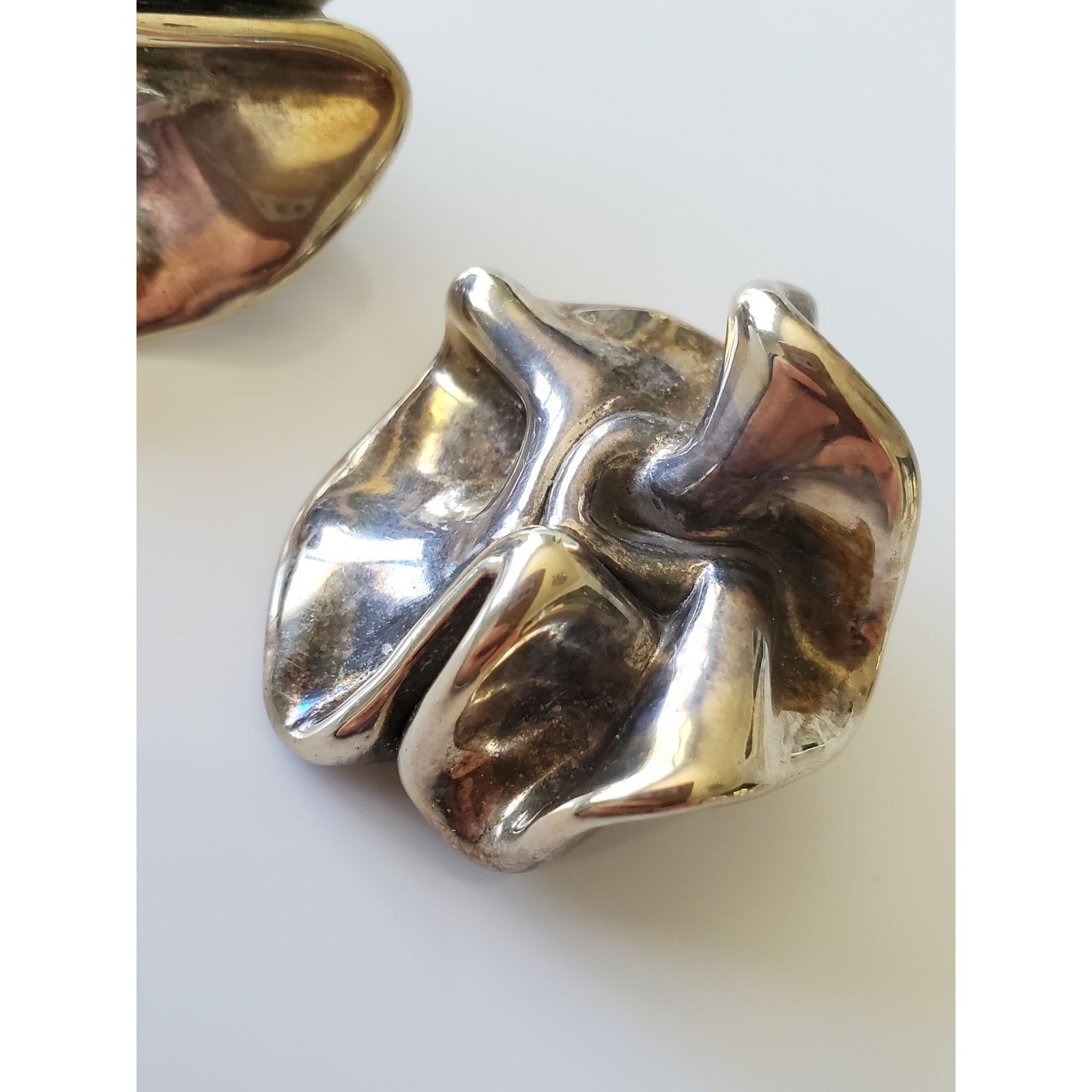 Other Vintage Sterling SIlver Abstract Earings Size ONE SIZE - 3 Thumbnail