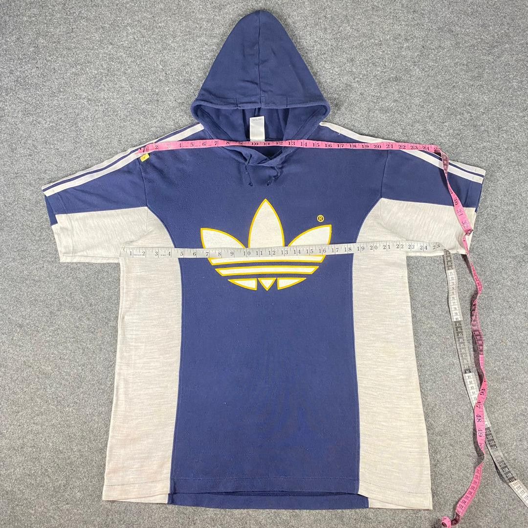 Adidas Vintage 90s Adidas Big Logo Hoodies Size US L / EU 52-54 / 3 - 3 Thumbnail