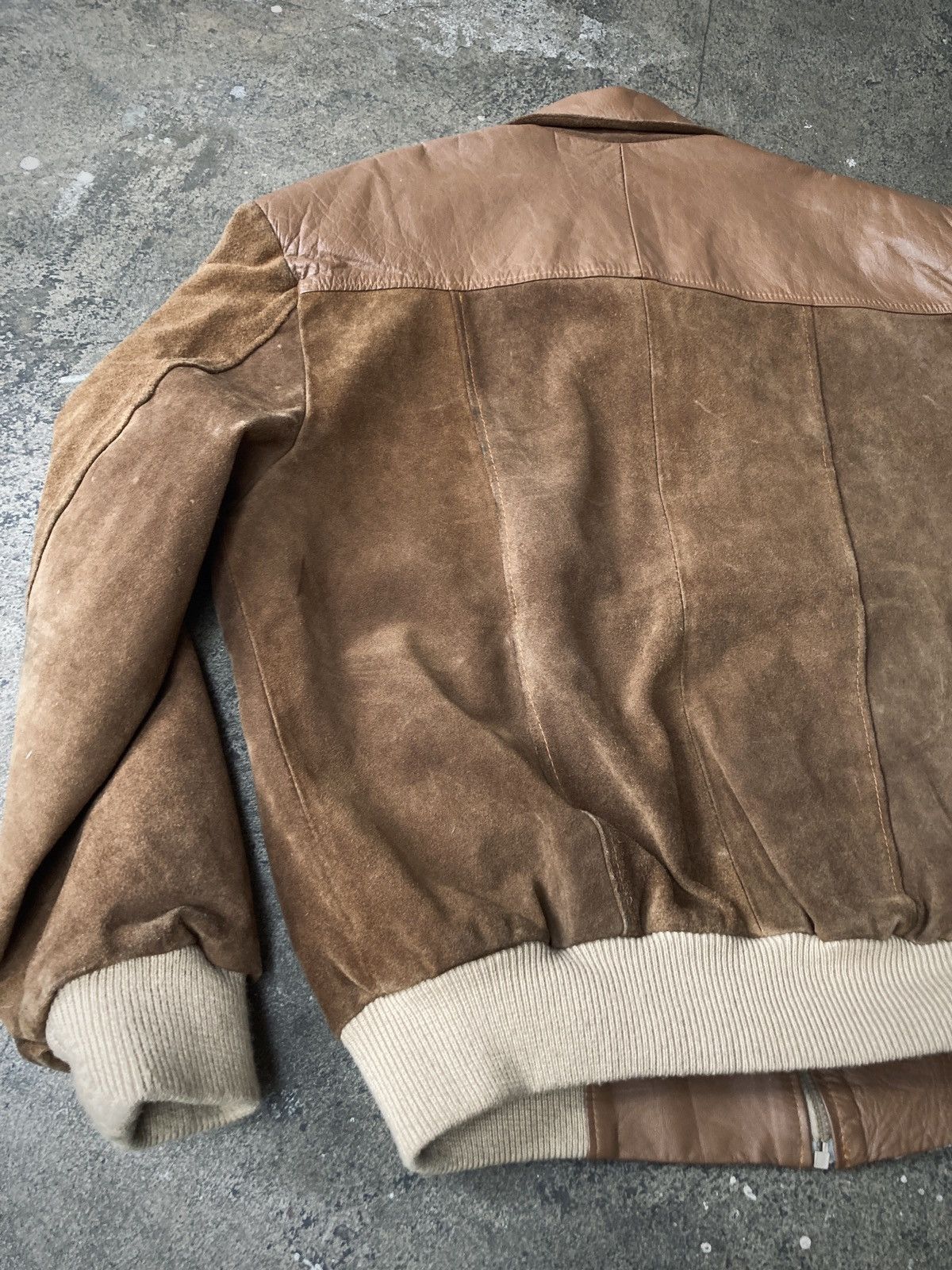 Cowboy Equipment × Vintage Vintage 90s Western 2-Tone Leather Jacket Size US L / EU 52-54 / 3 - 7 Thumbnail