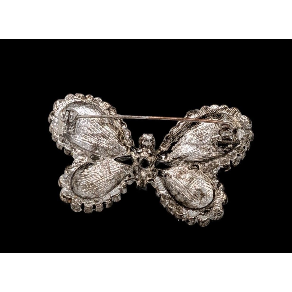 Other Vintage Art Nouveau Butterfly Fairycore Shimmer Brooch In Bl Size ONE SIZE - 3 Thumbnail