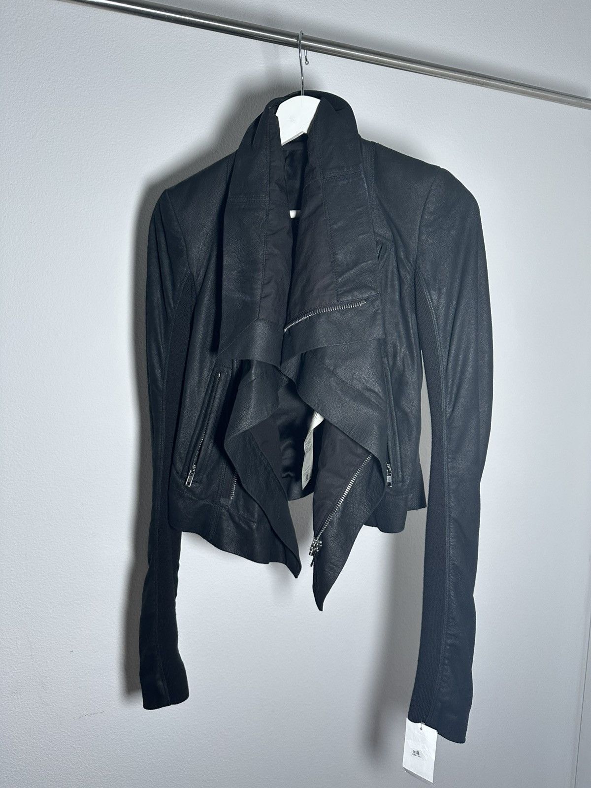Rick Owens Rick Owens Leather Zip Up Jacket Size XS / US 0-2 / IT 36-38 - 6 Thumbnail