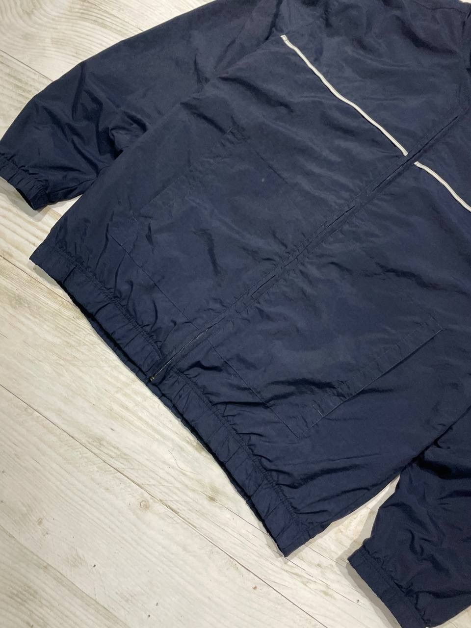 Nike Vintage Nike Track Jacket Nylon Top Striped 2000s Y2K Swoosh Size US L / EU 52-54 / 3 - 3 Thumbnail