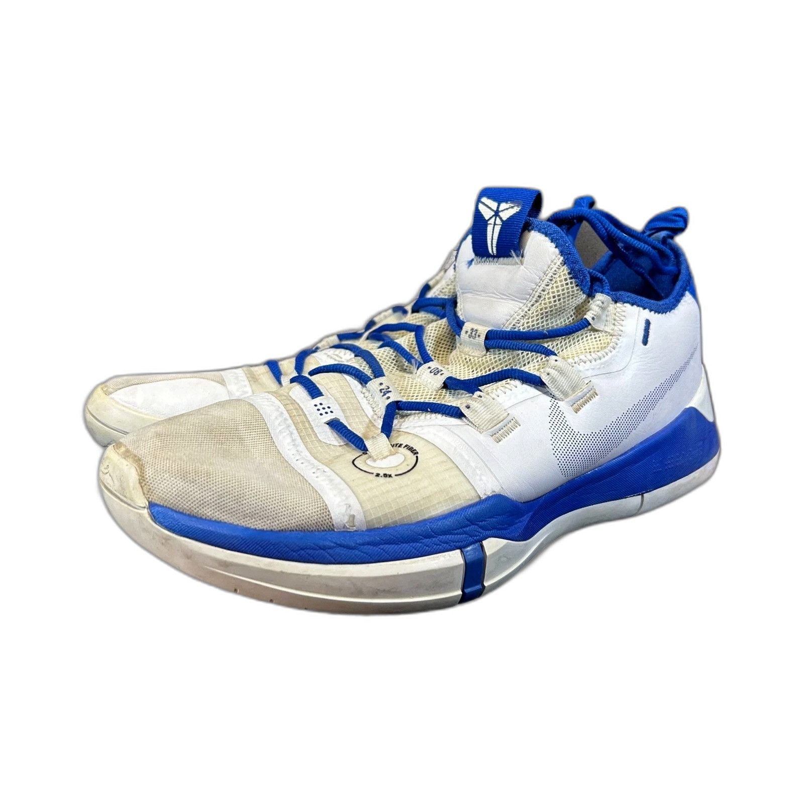 Nike Nike Kobe A.D. TB White Blue Basketball Athletic Shoes Sneak Size US 10 / EU 43 - 4 Thumbnail