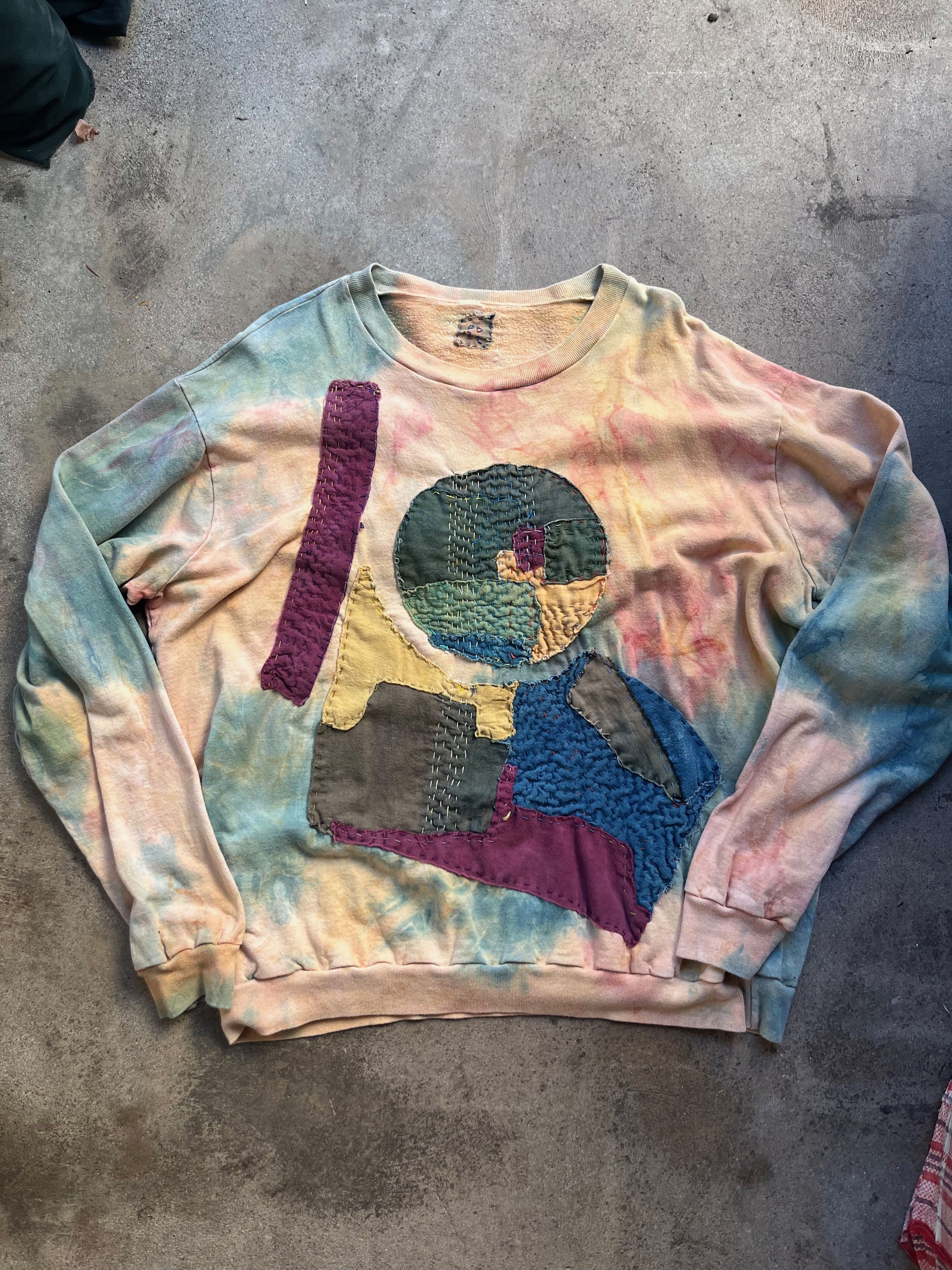 Other Hand-dyed Shibori OOAK Sweatshirt Size US XL / EU 56 / 4 - 2 Thumbnail